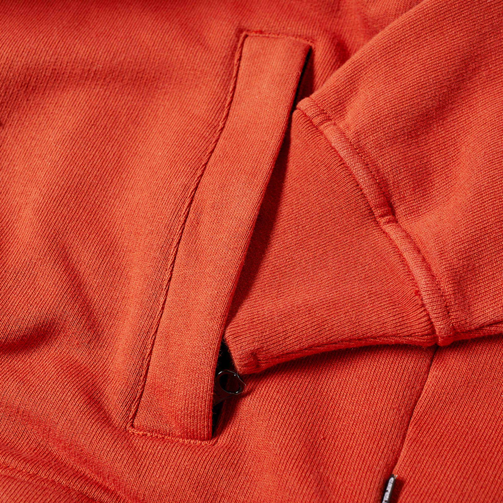 Stone Island Shadow Project Gauzed Heavy Fleece Hoodie - Rust