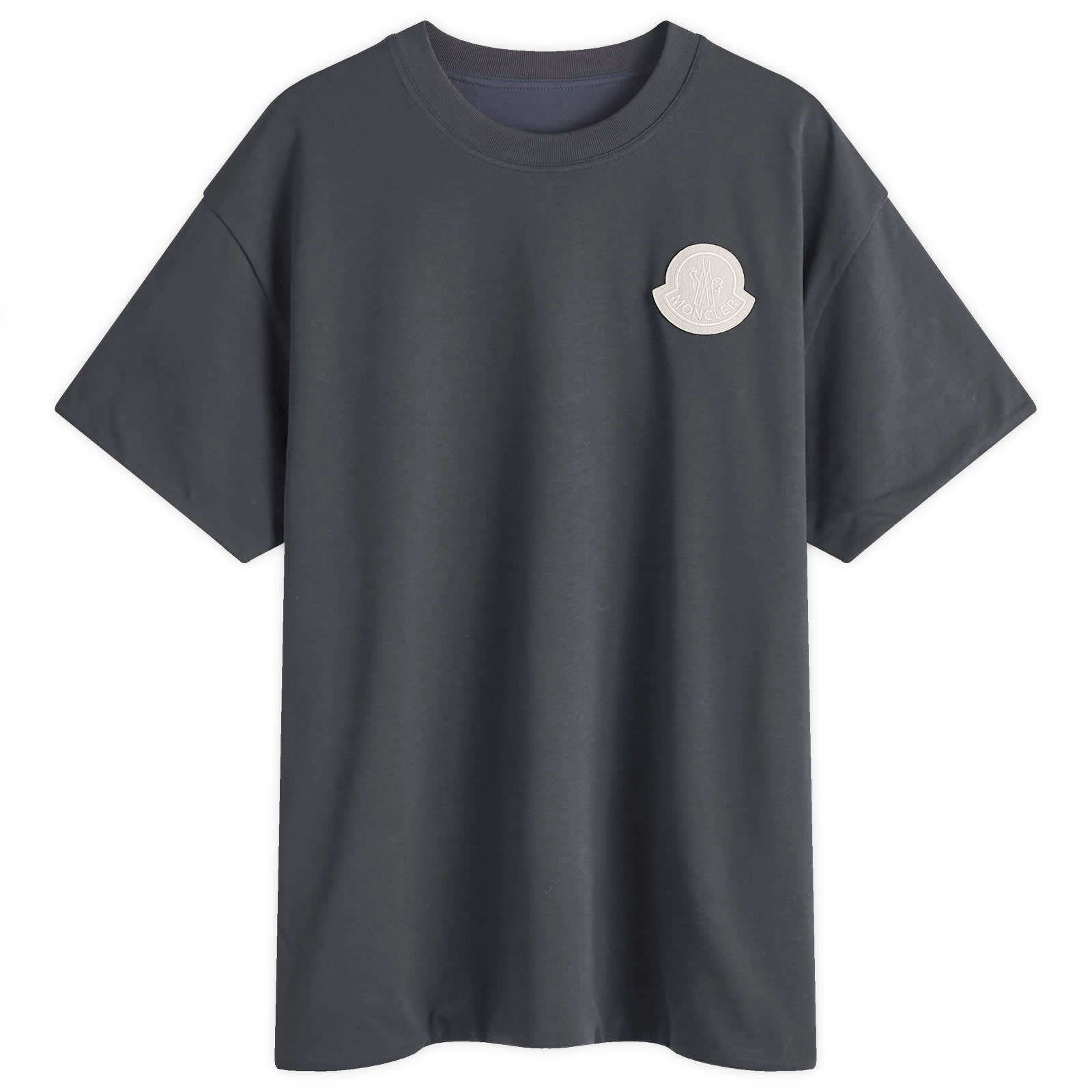 Moncler T-shirt Blu Navy Con Logo K19548C00013-778