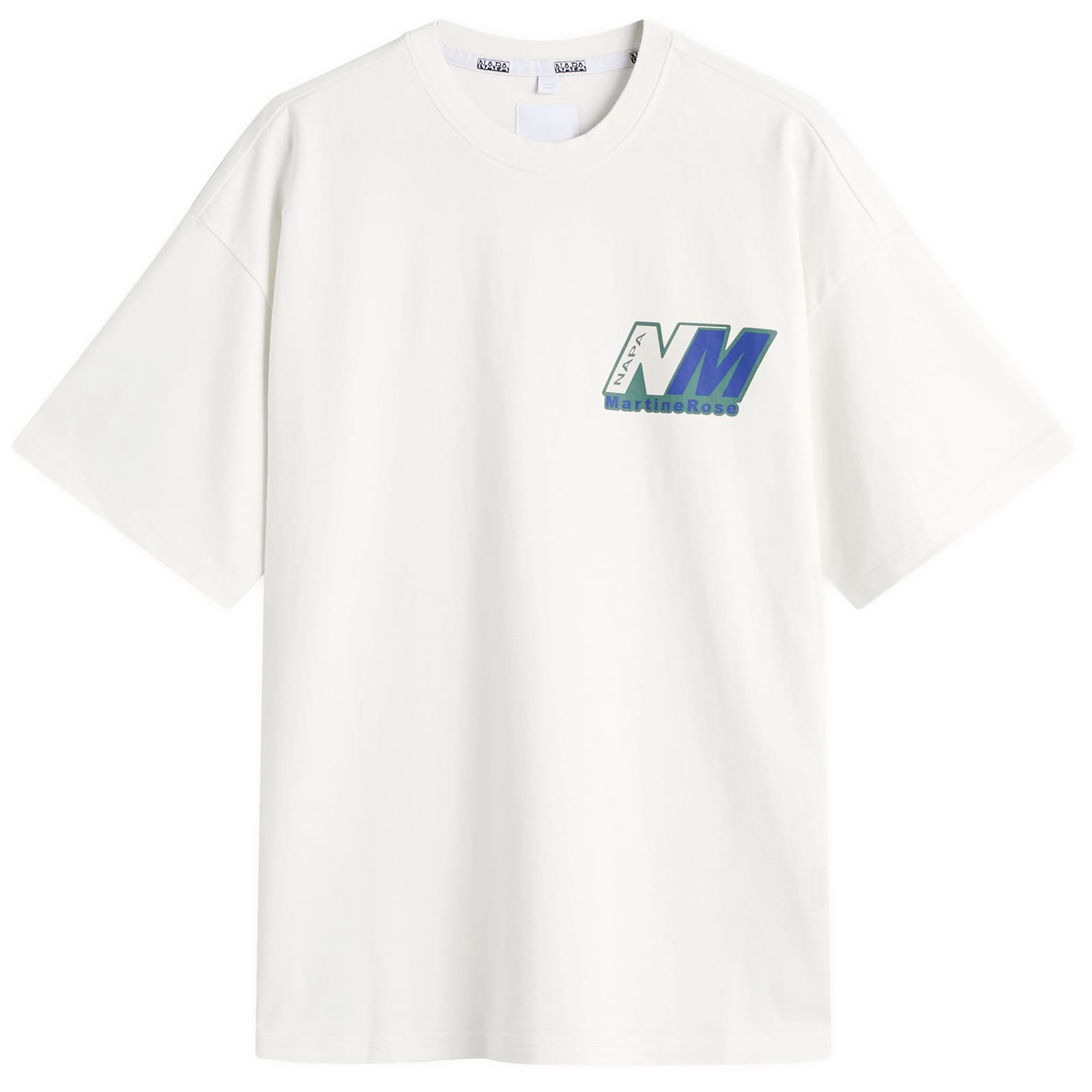Napapijri x Martine Rose Logo T-Shirt - White Whisper