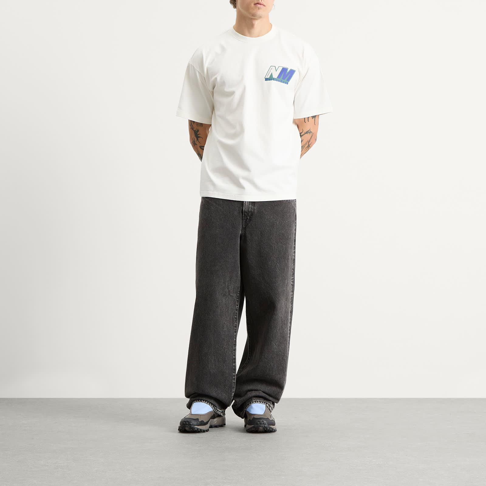 Napapijri x Martine Rose Logo T-Shirt - White Whisper