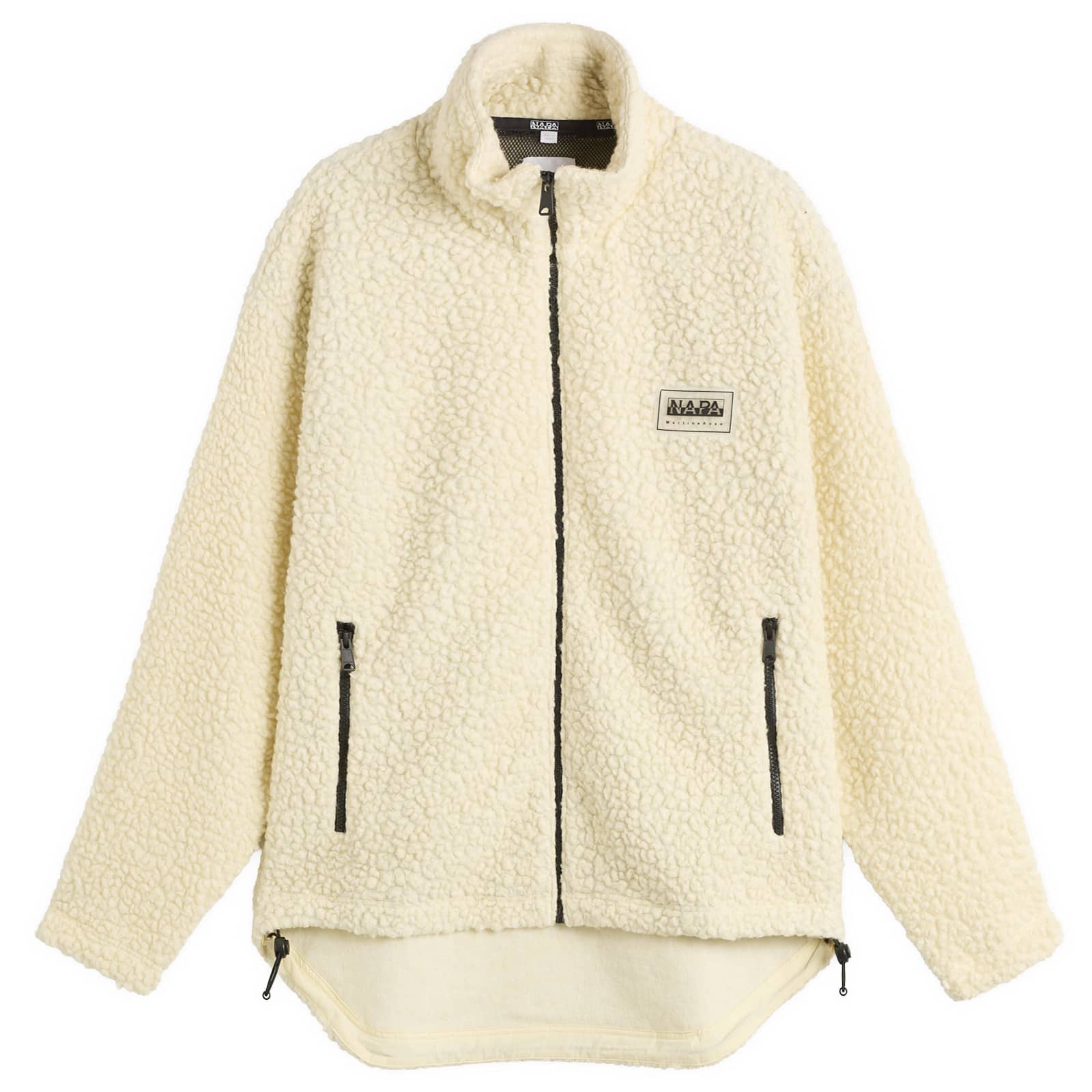 Napapijri x Martine Rose Logo Fleece Jacket - White Whisper