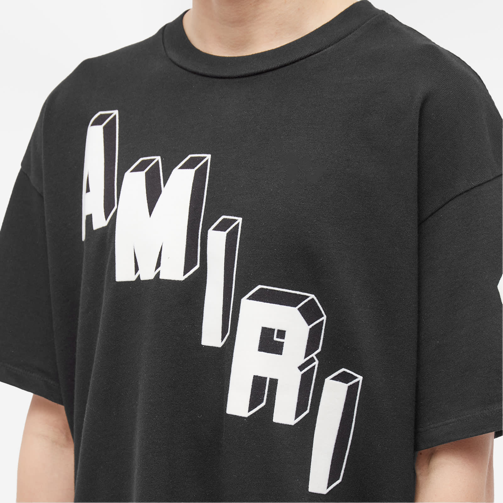 AMIRI Flocked Hockey Skater T-Shirt Black | END.