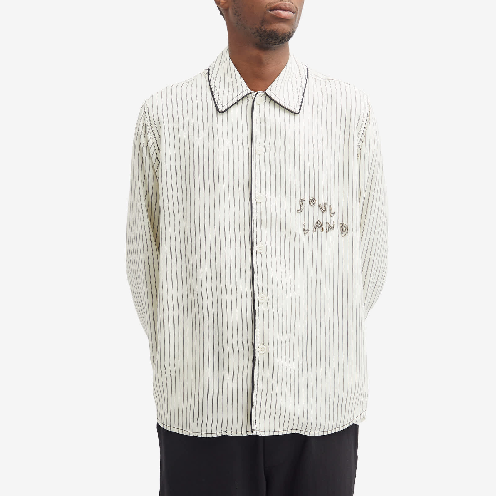 Soulland Tyra Overshirt Off White Multi END. (US)