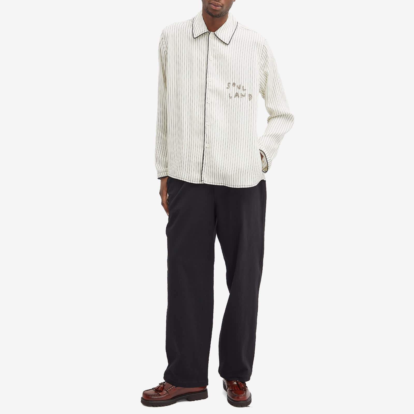 Soulland Tyra Overshirt Off White Multi END. (US)