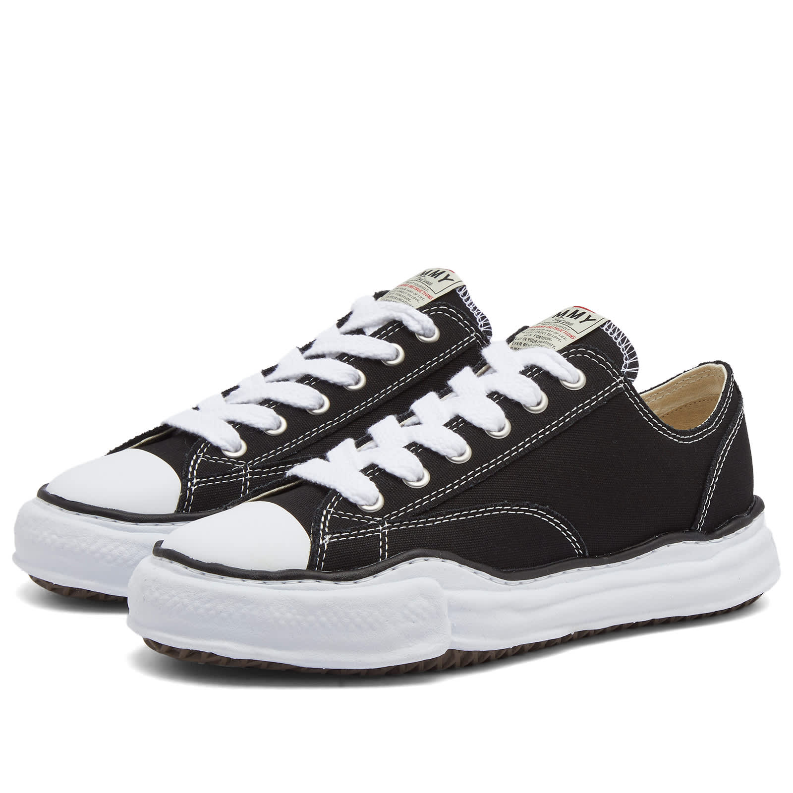 Maison MIHARA YASUHIRO Original Sole Canvas Low Sneaker Black END GB 