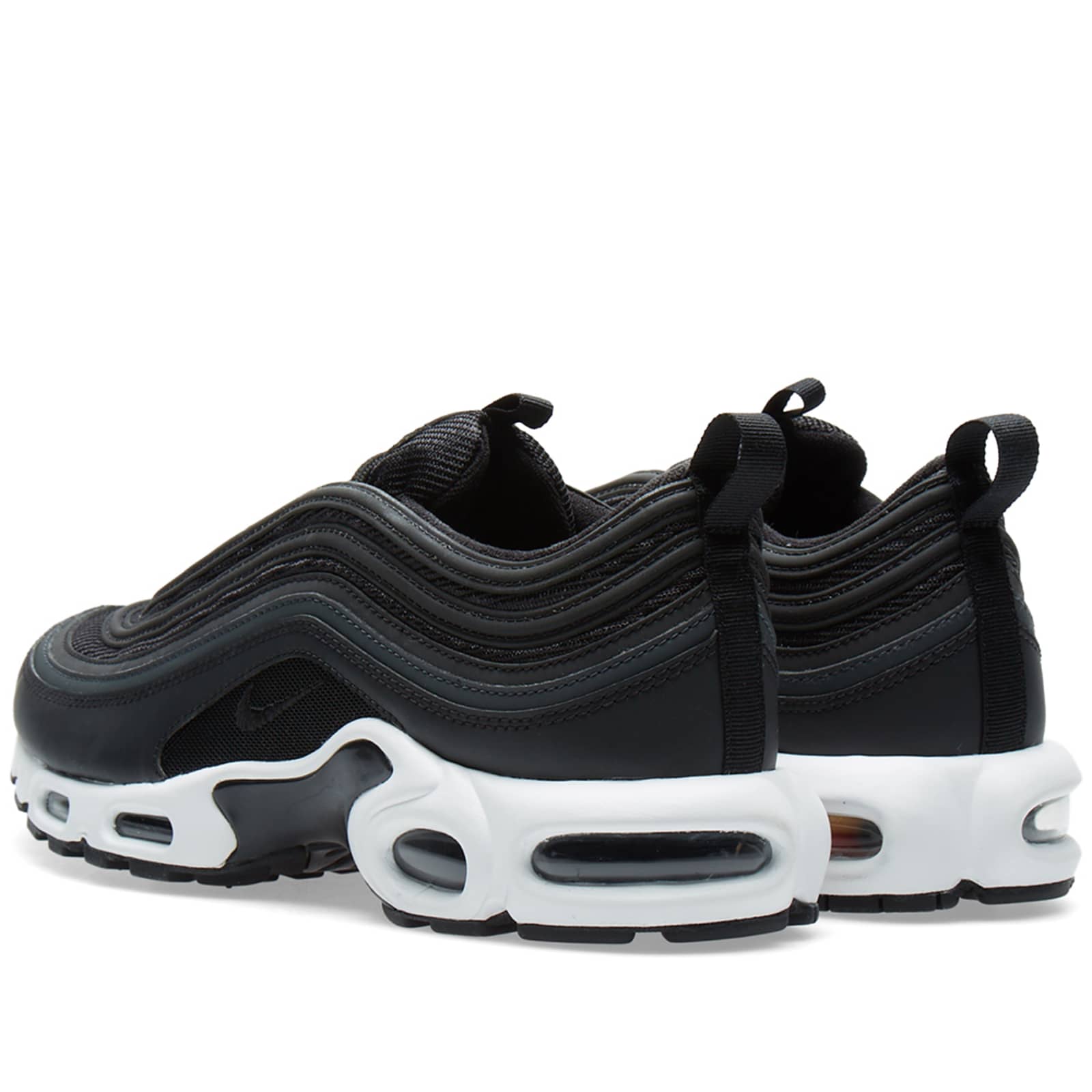 air max plus 97 black white