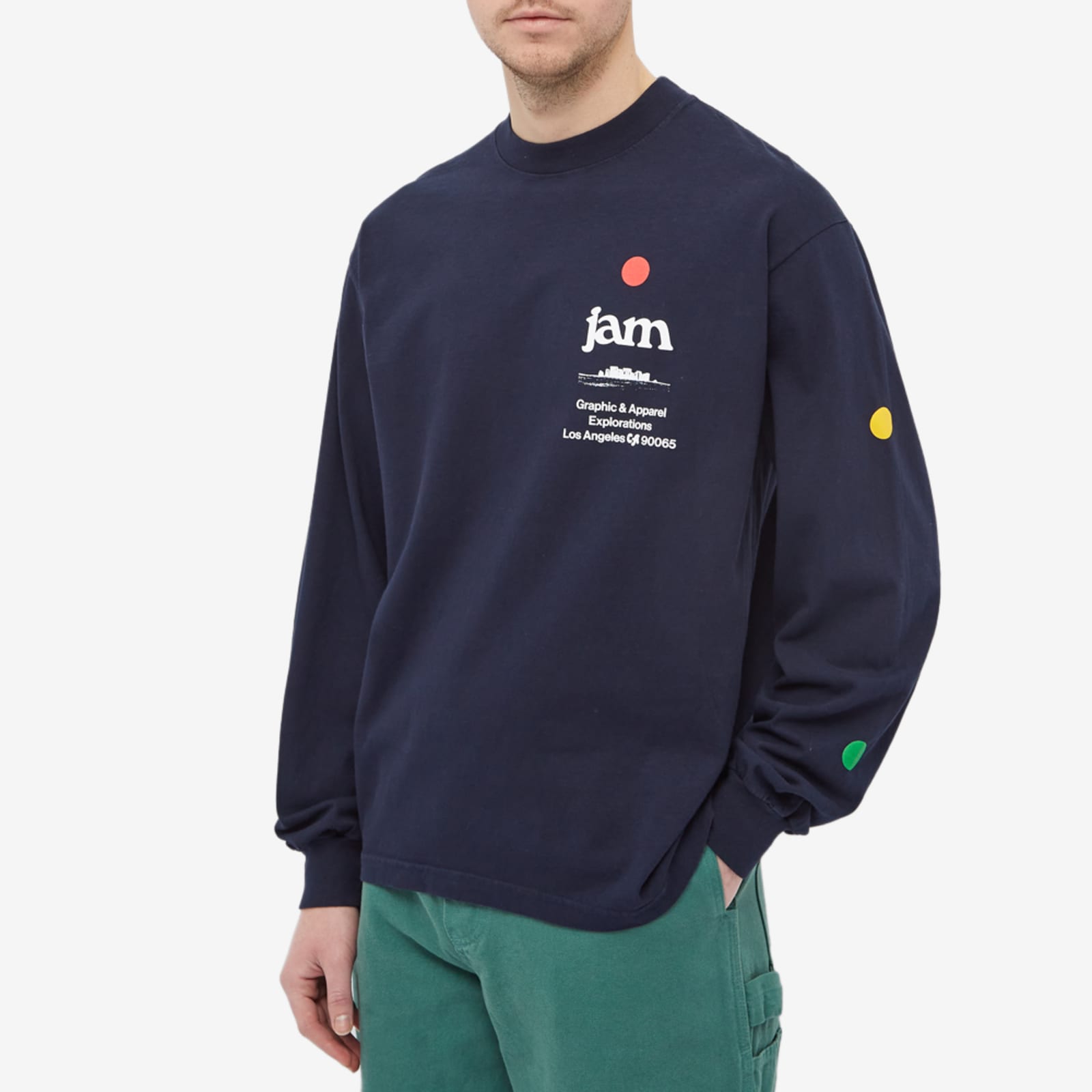 JAM Long Sleeve Dots TShirt Navy END. (GB)