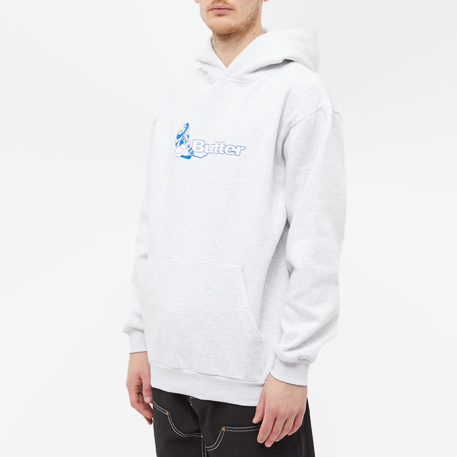 Butter Goods Crayon Logo Hoodie Ash Grey END. (GB)