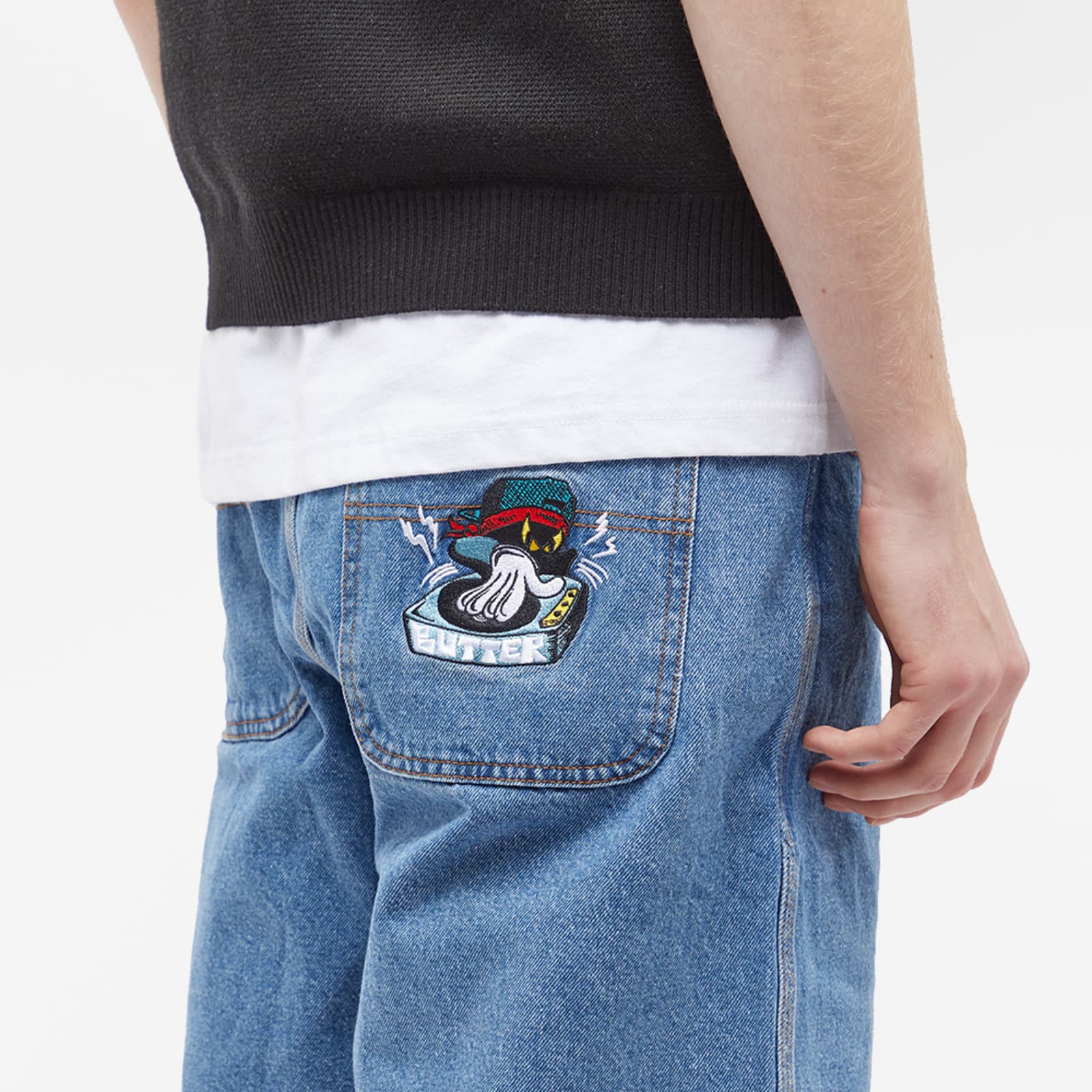 Butter Goods Spinner Denim Shorts Washed Indigo END. (GB)