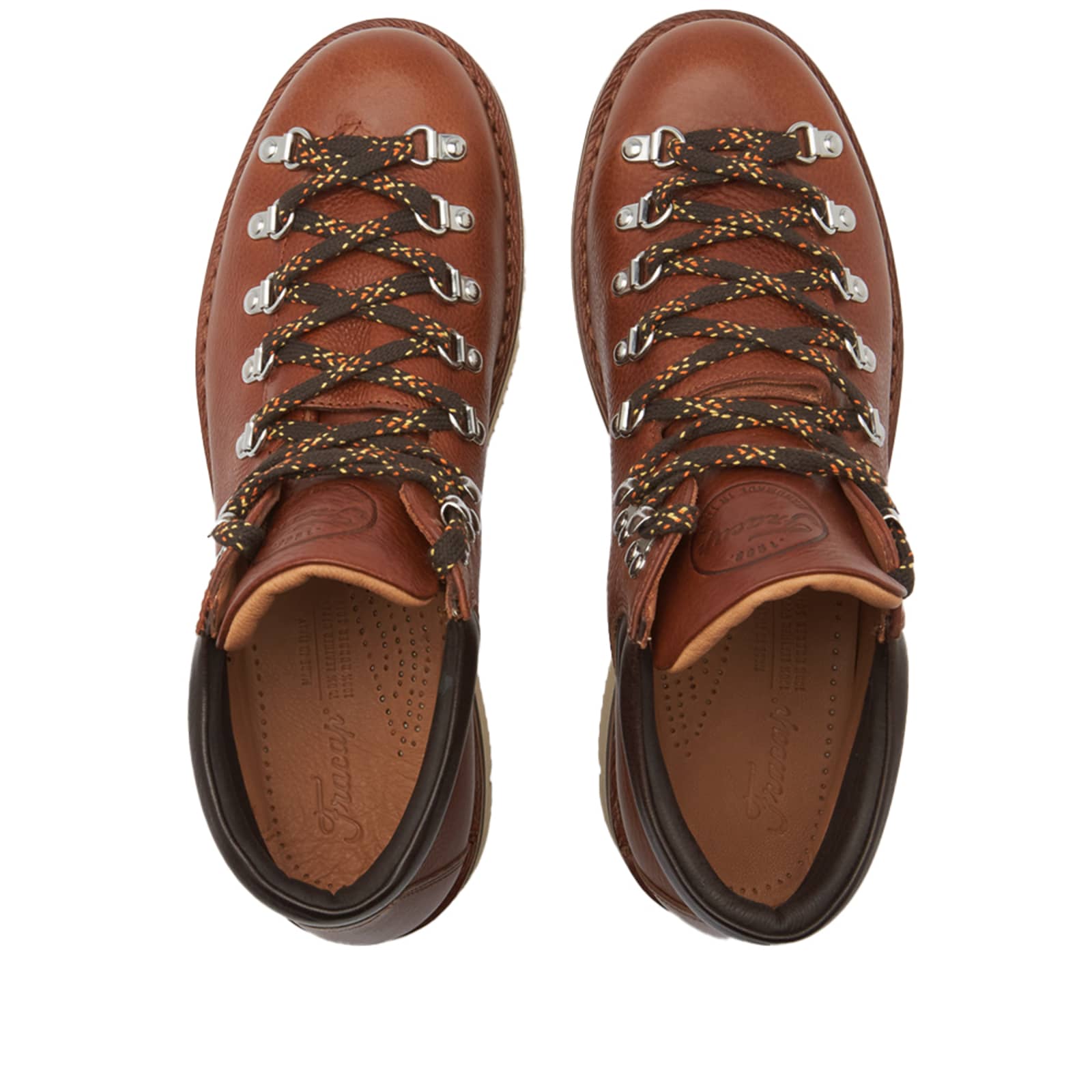 Fracap M127 Cut Vibram Sole Scarponcino Boot - Cognac