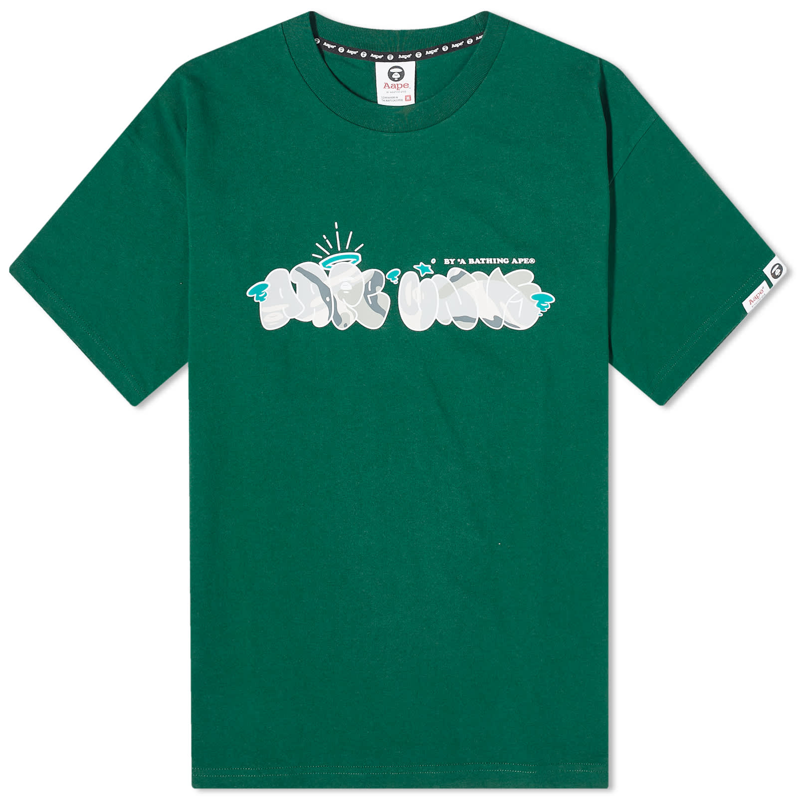 AAPE Virgil Font Khn Camo TShirt Dark Green END. (GB)