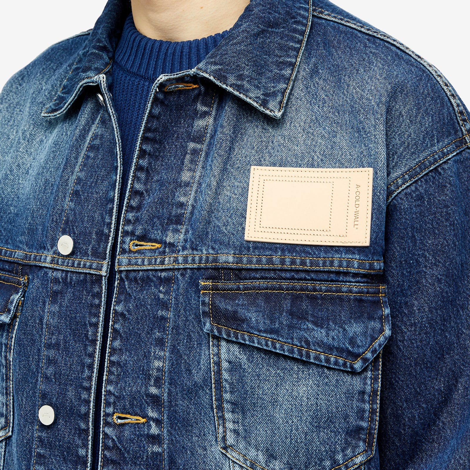 ACOLDWALL* Vintage Wash Denim Jacket Vintage Wash END.