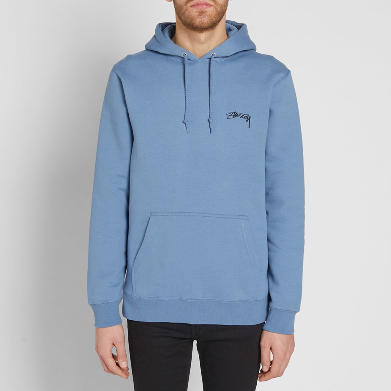 Stussy Smooth Stock Hoody - Steel