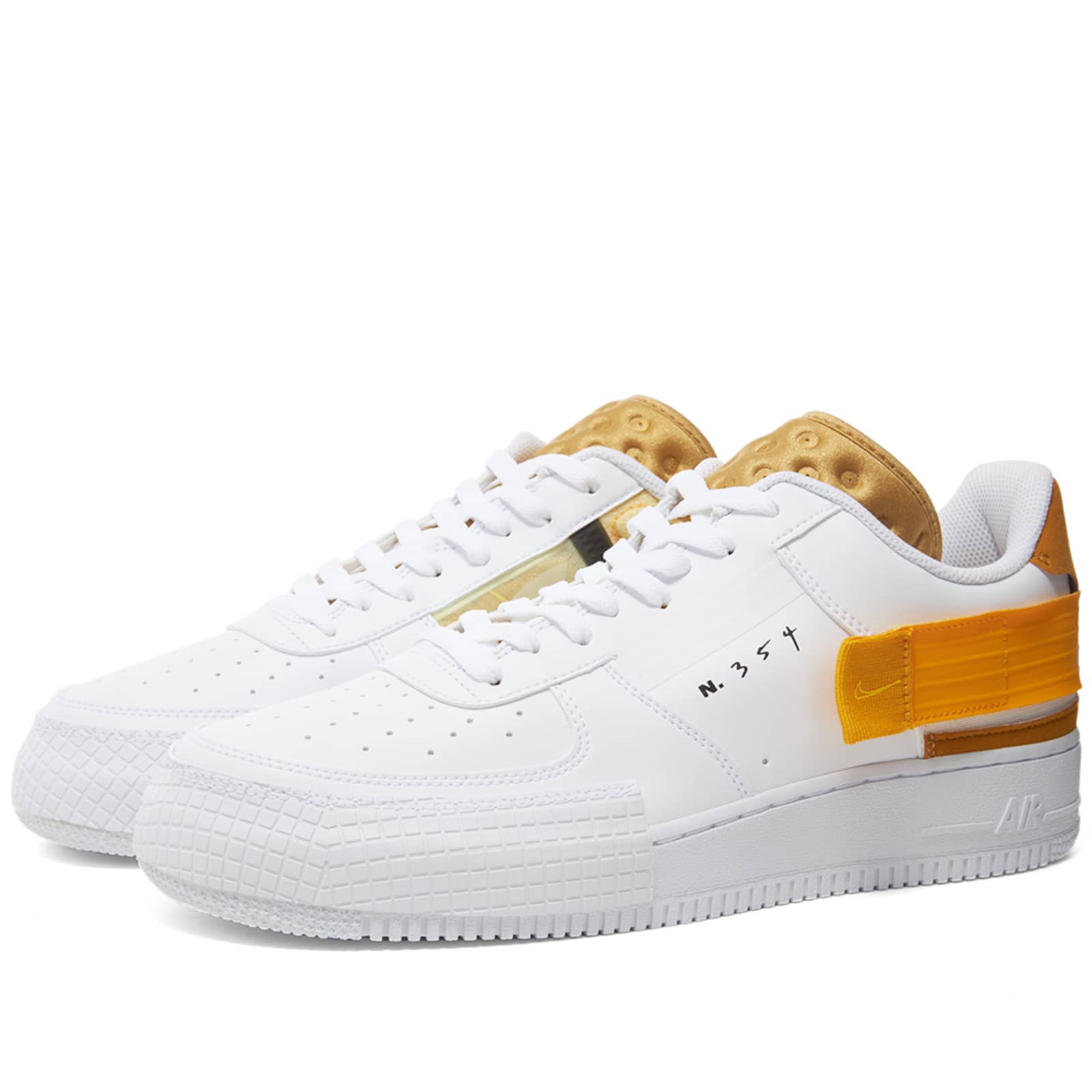 Nike AF1-Type - White, Gold & Vanilla