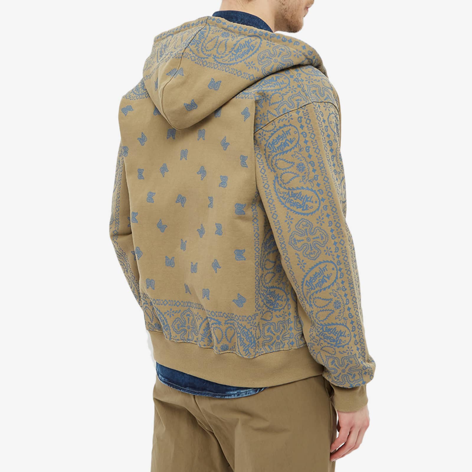 thisisneverthat Bandana Zip Up Hoody - Deep Taupe