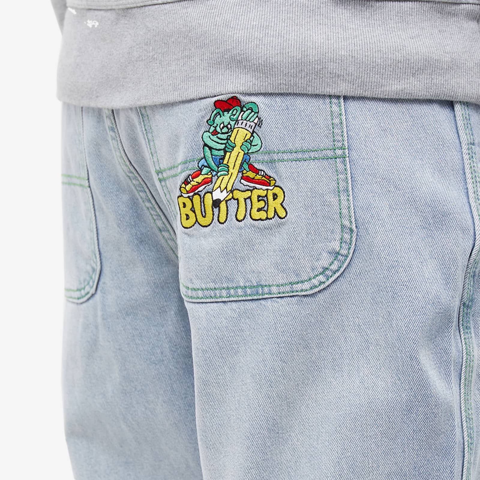 Butter Goods Martian Baggy Denim Jeans Light Blue END.