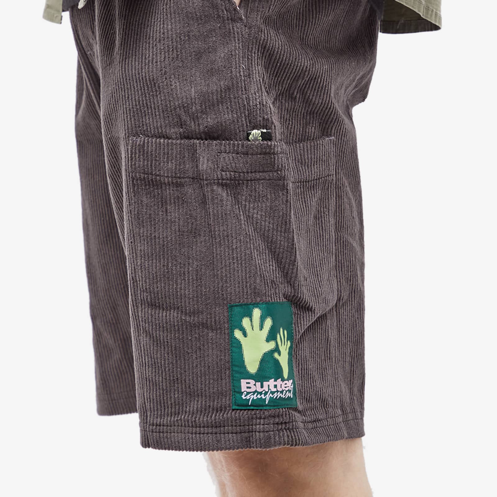 Butter Goods Corduroy Cargo Shorts Grey END.