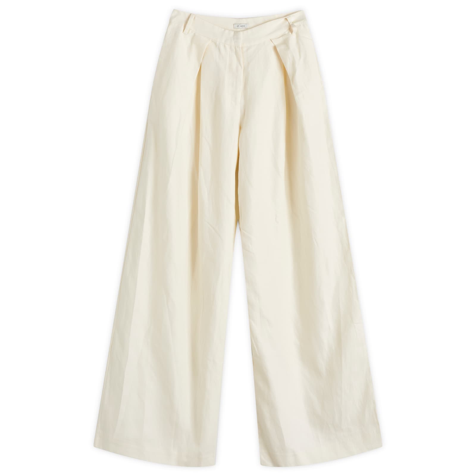 St. Agni Minimal Fold trousers - Ivory