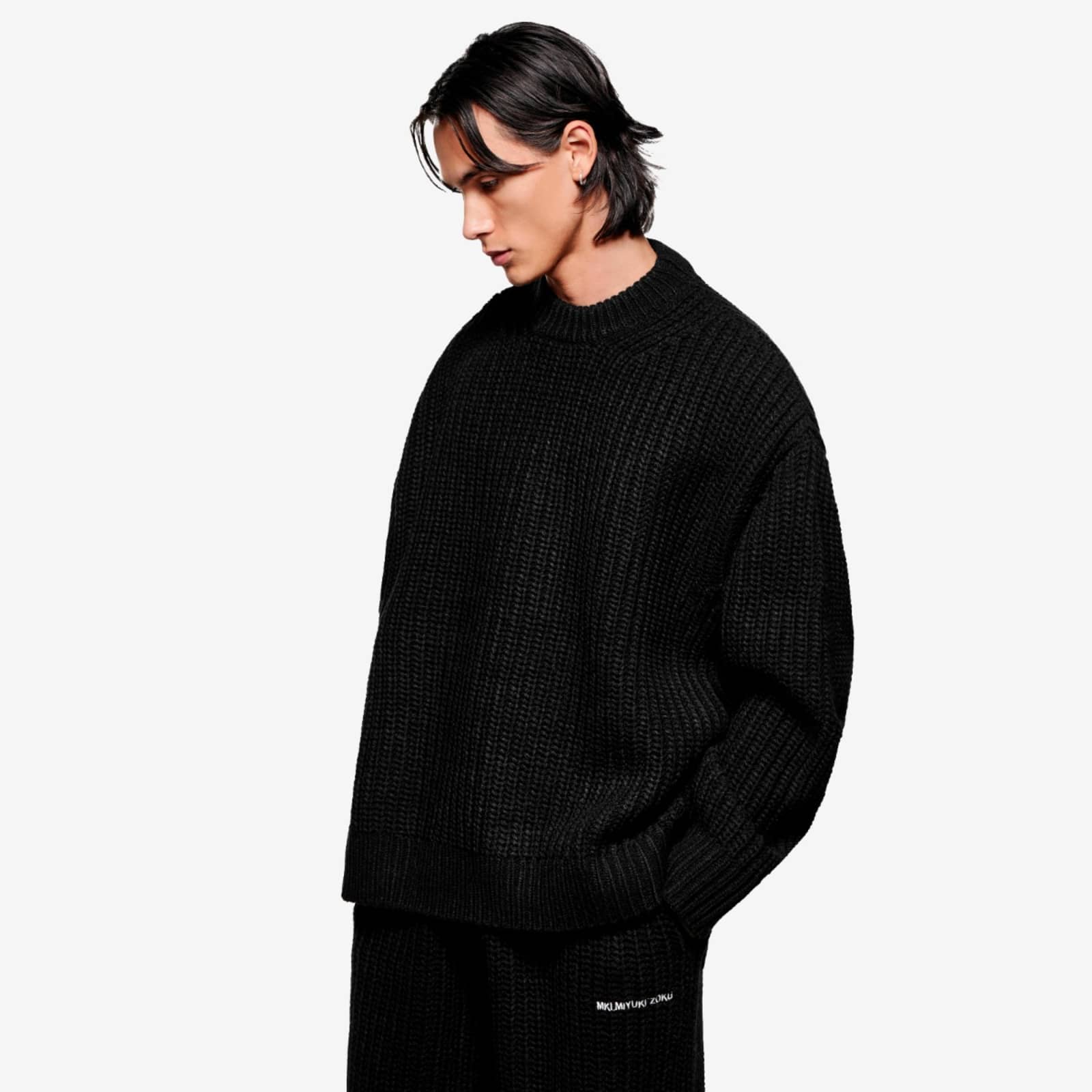 MKI Chunky Rib Knit Crewneck