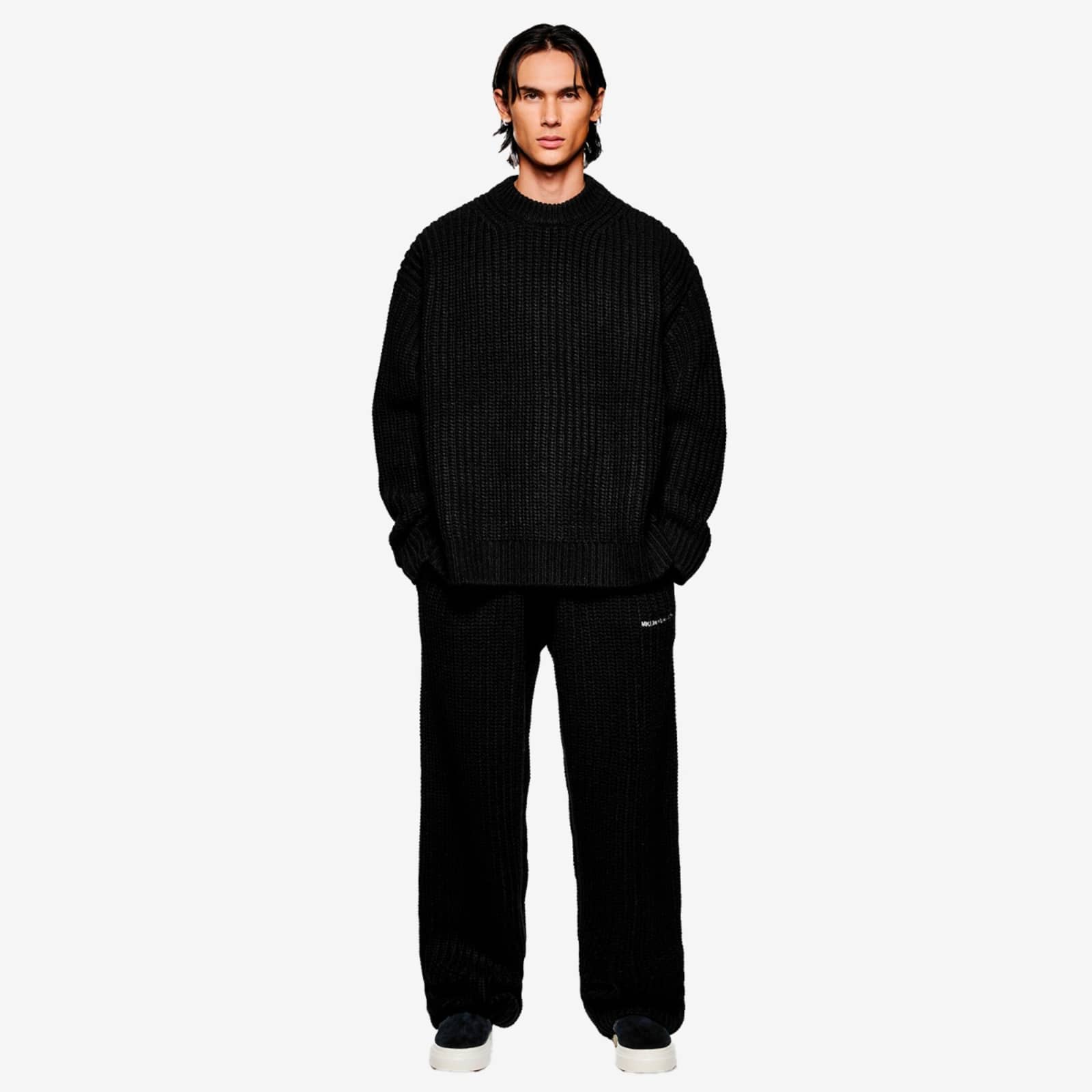 MKI Chunky Rib Knit Crewneck