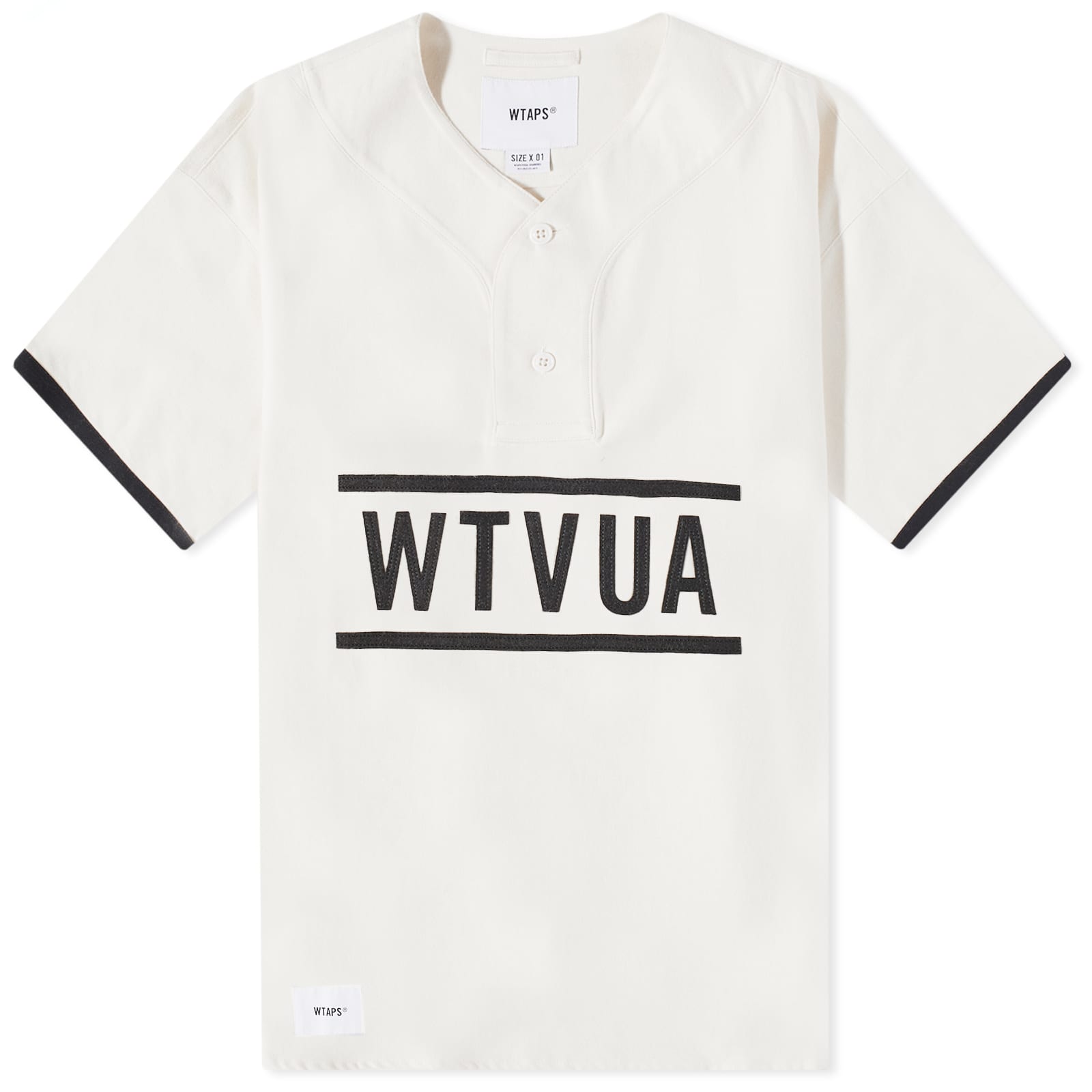 WTAPS 11 Baseball Shirt Off White END.