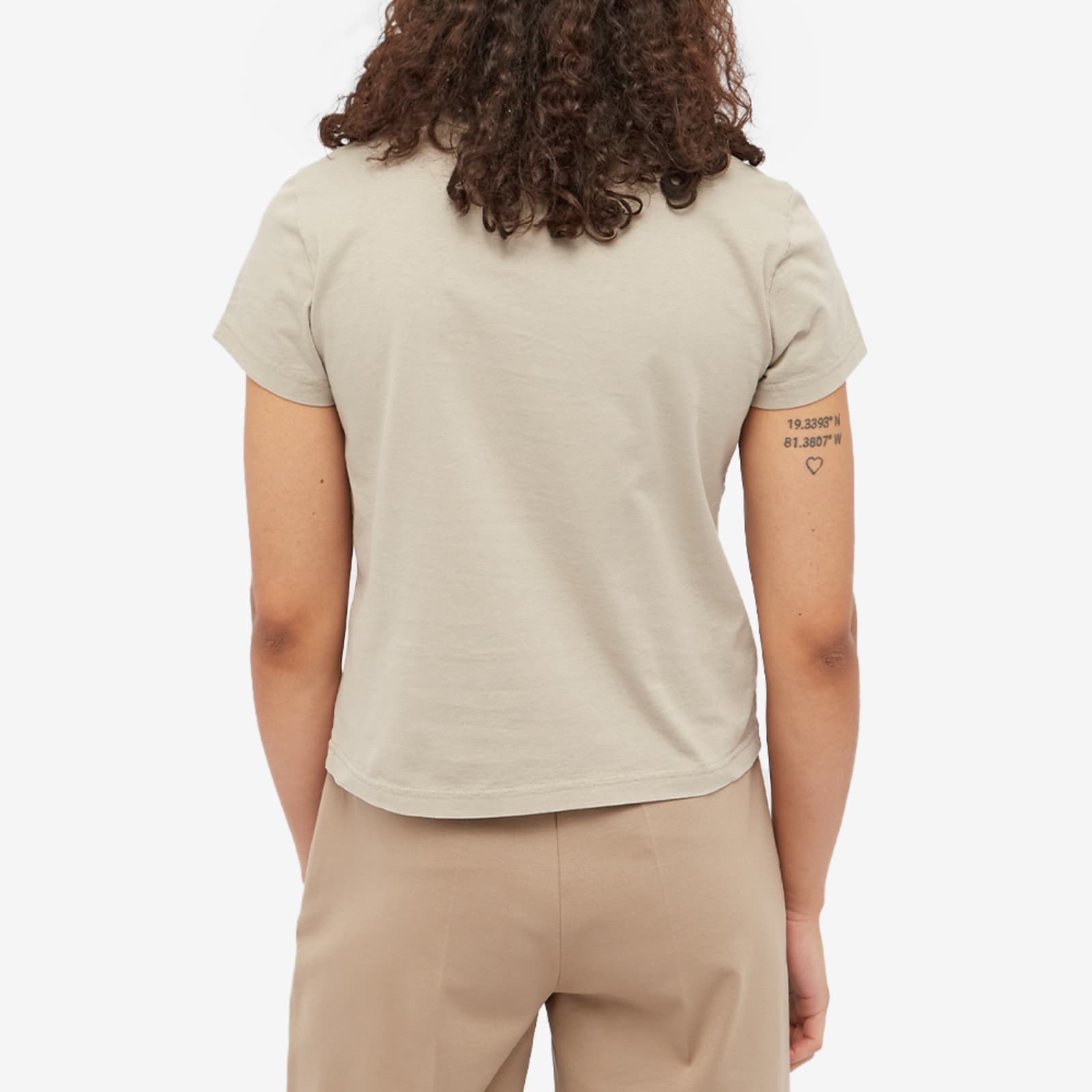 Alexander Wang Shrunken Logo Tee - Clay