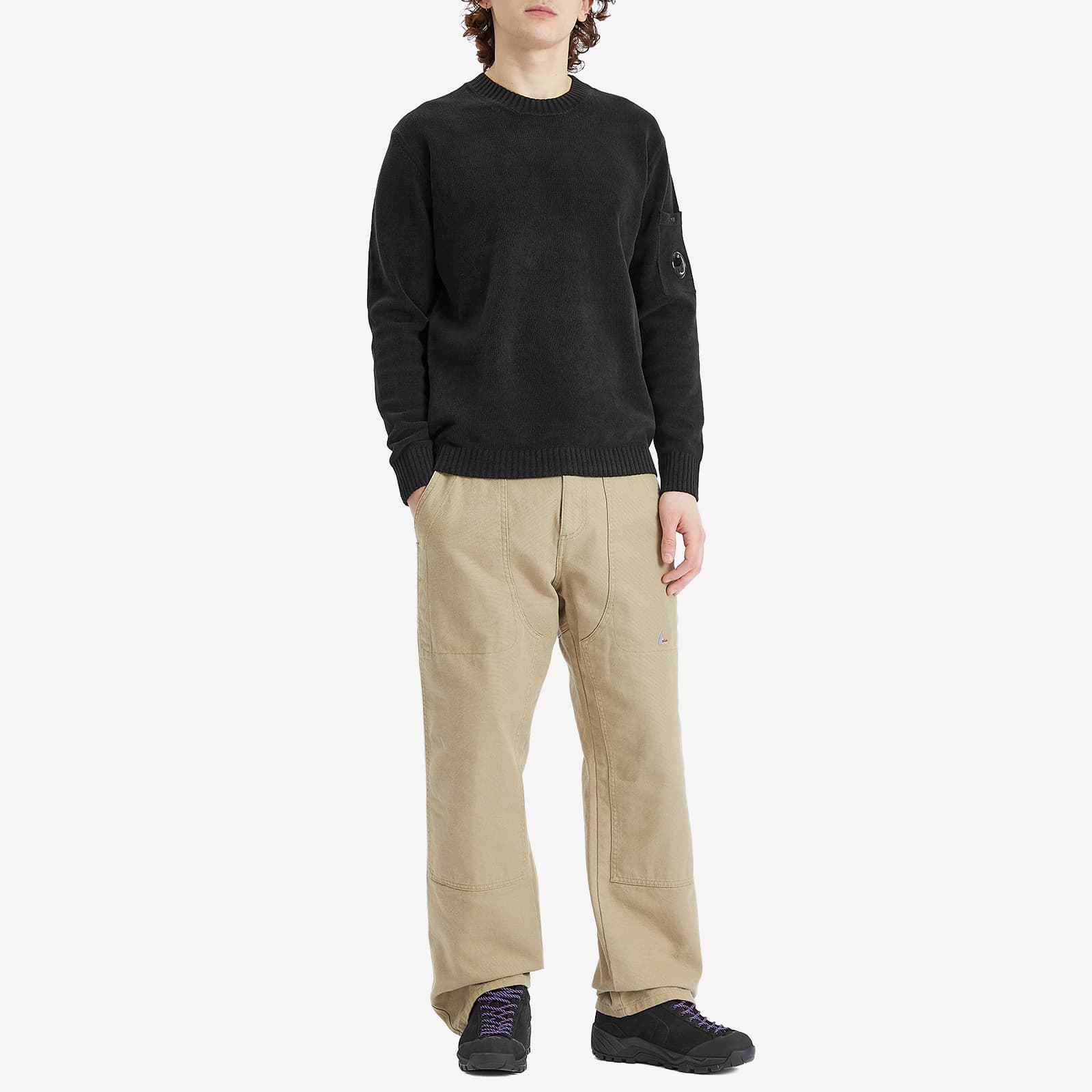C.P. Company Chenille Cotton Lens Knit Sweater