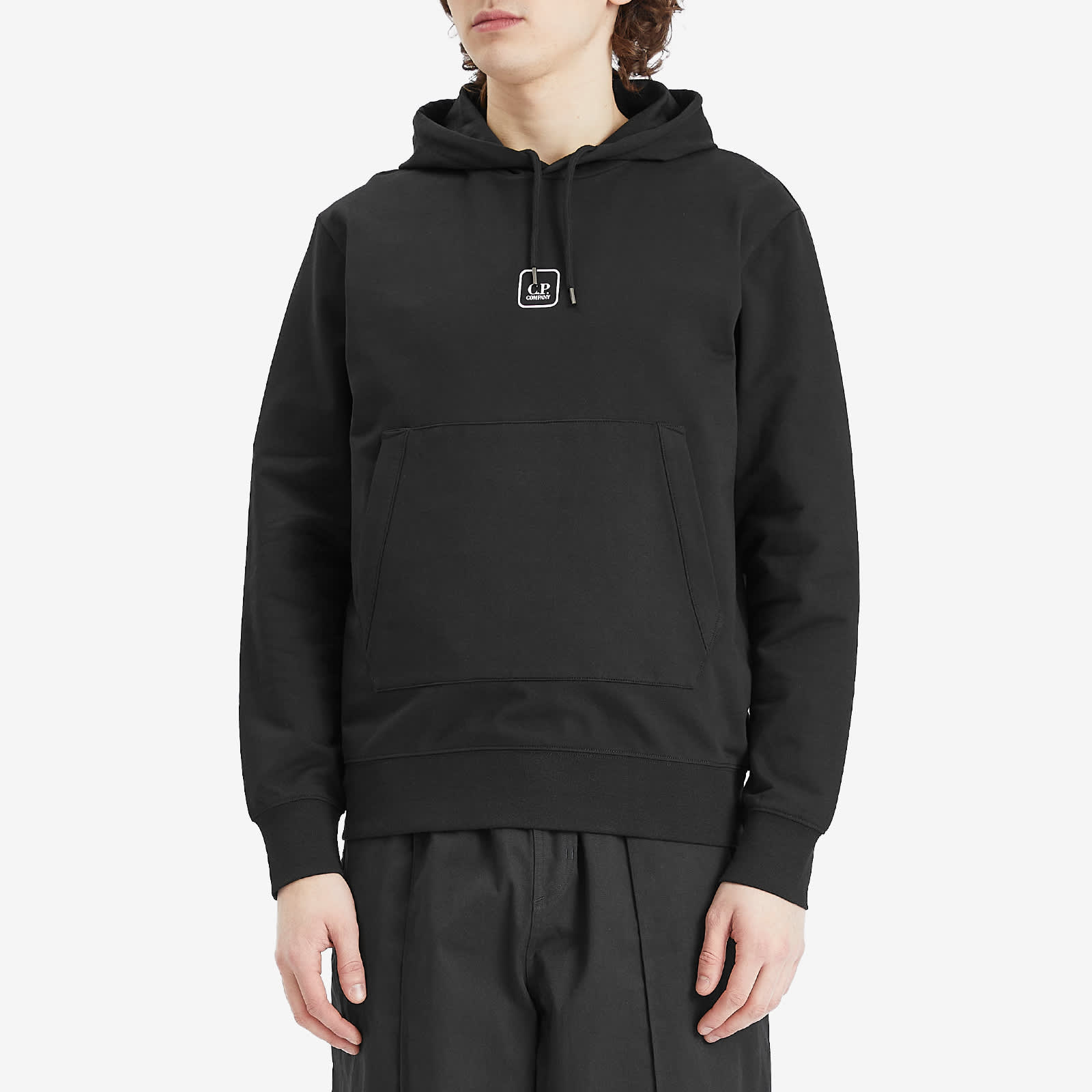 C.P. Company Metropolis Series Stretch Fleece Hoodie - Black
