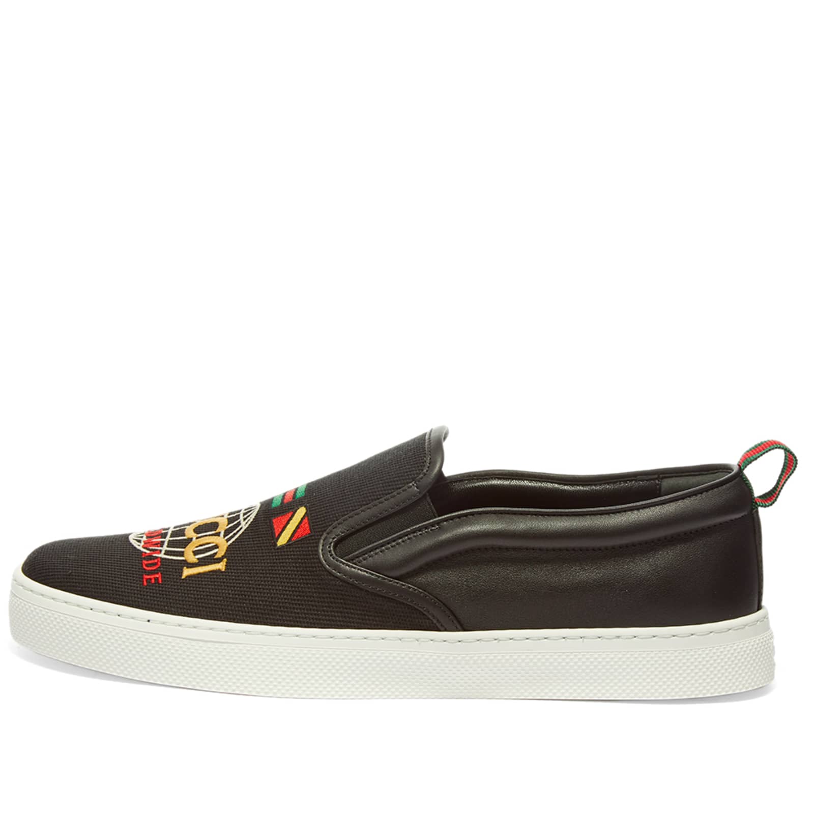 Gucci Dublin Gucci Worldwide Flag SlipOn Black END. (GB)