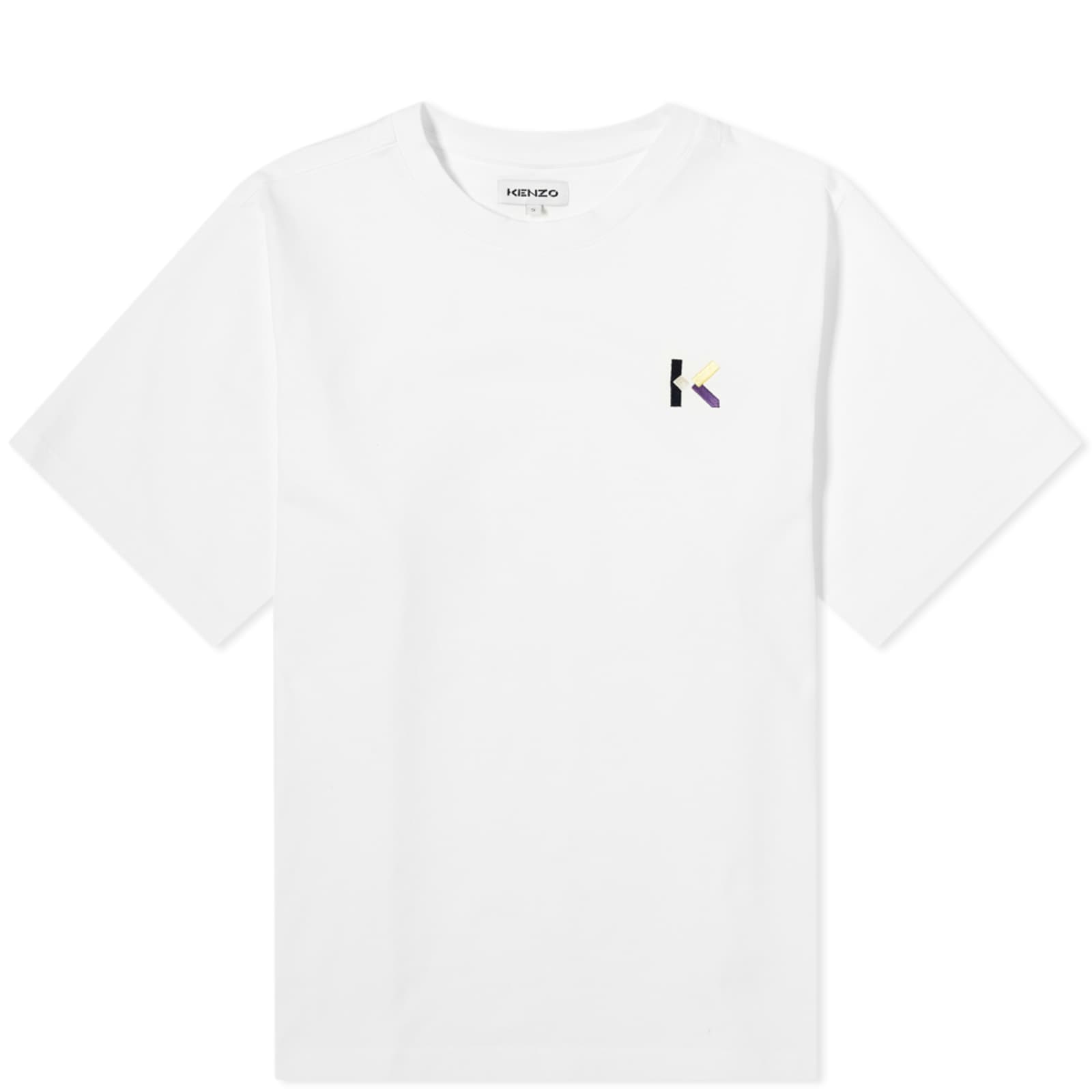 Kenzo  K Logo Skate T-Shirt - White