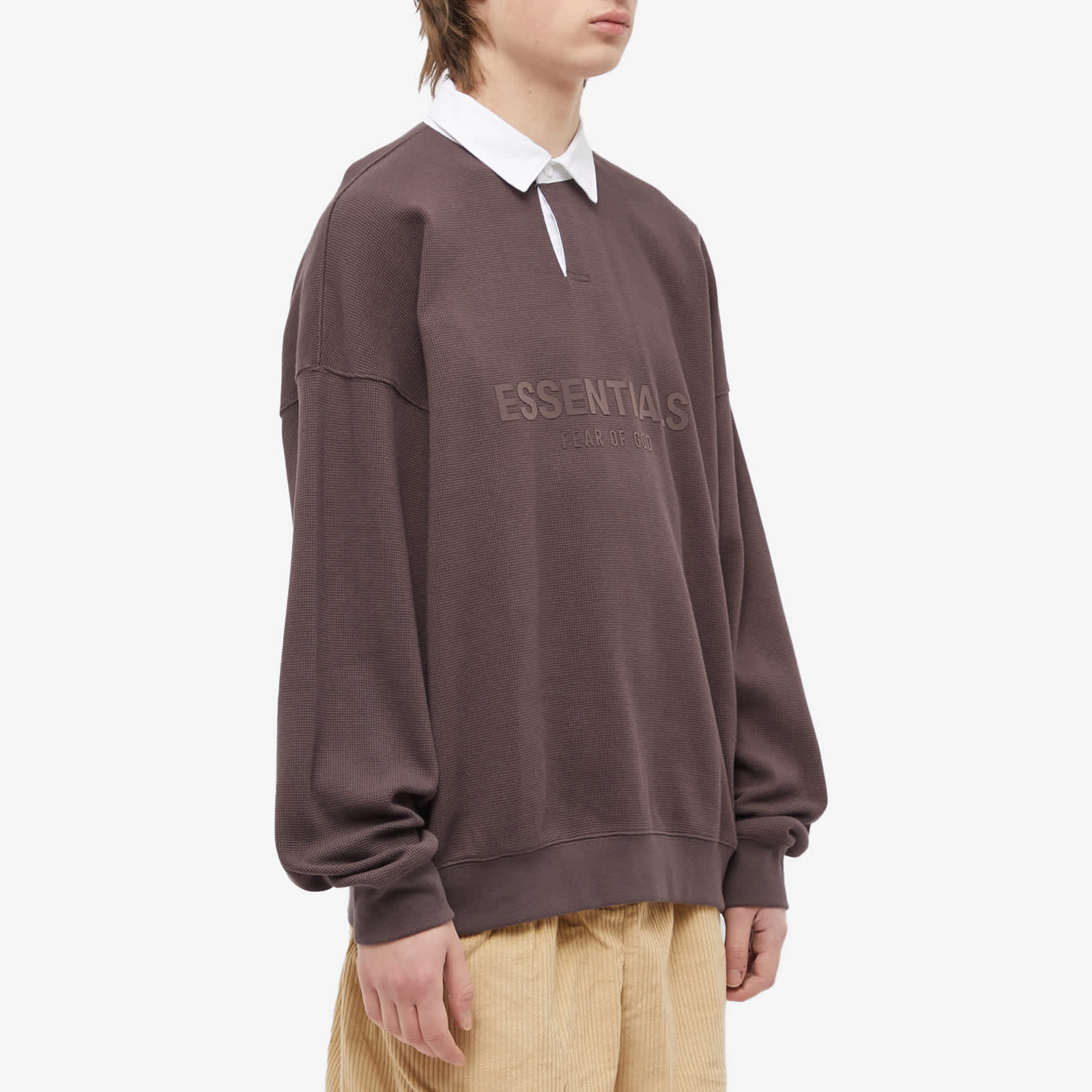 Fear of God Essentials Rugby Shirt Plum END.