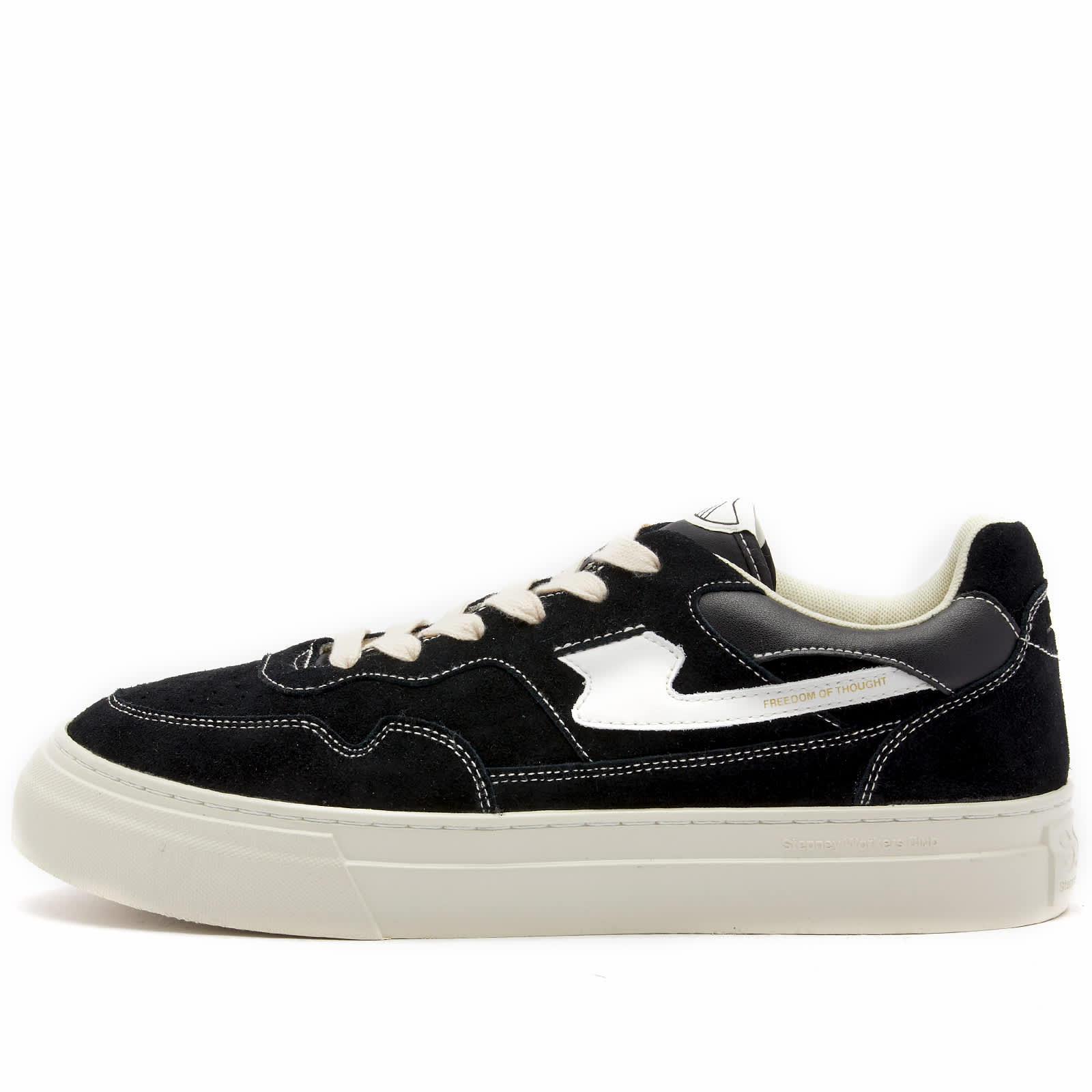 Stepney Workers Club Pearl SStrike Leather Sneaker Black & White END.