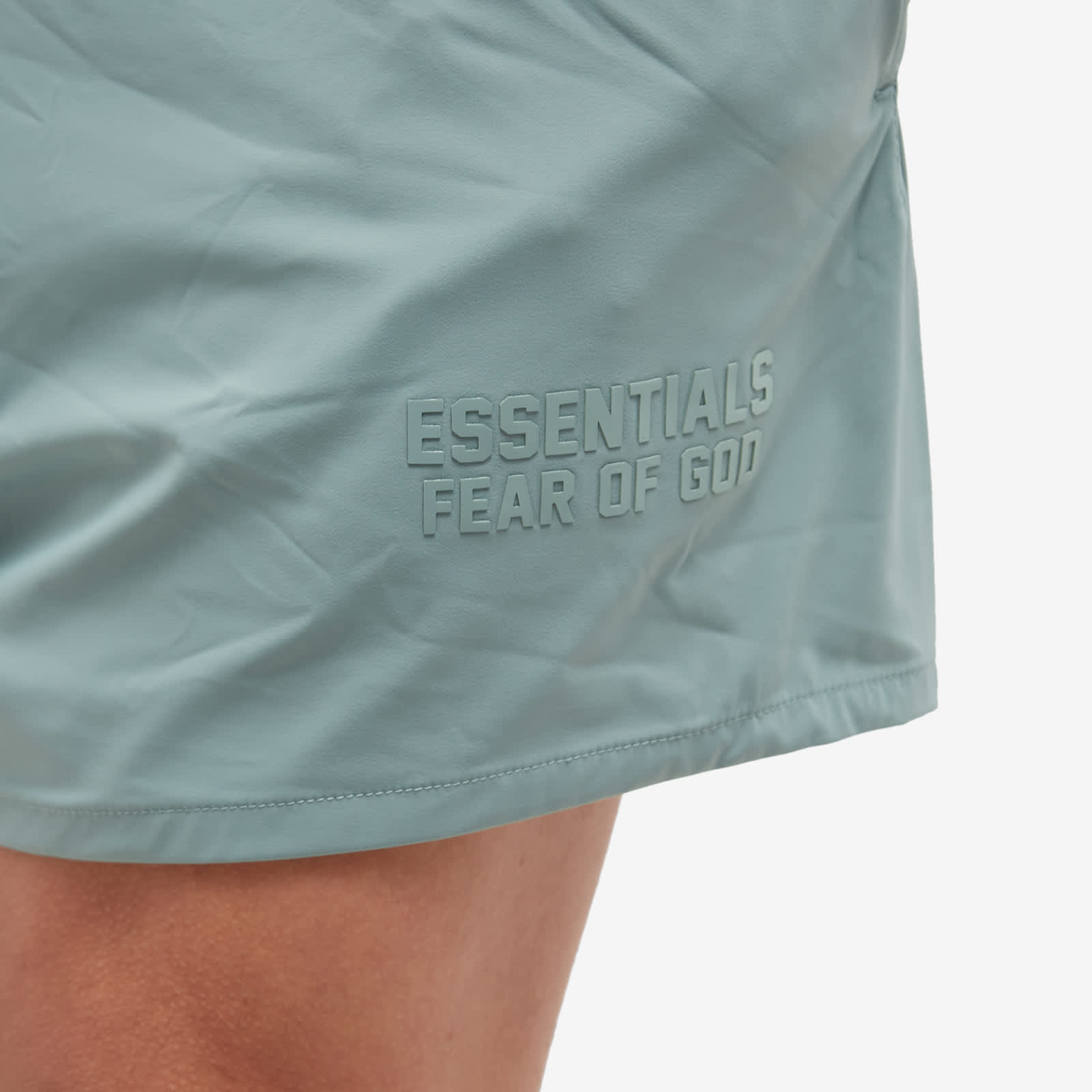 Fear of God Essentials Nylon Running Shorts Sycamore END.