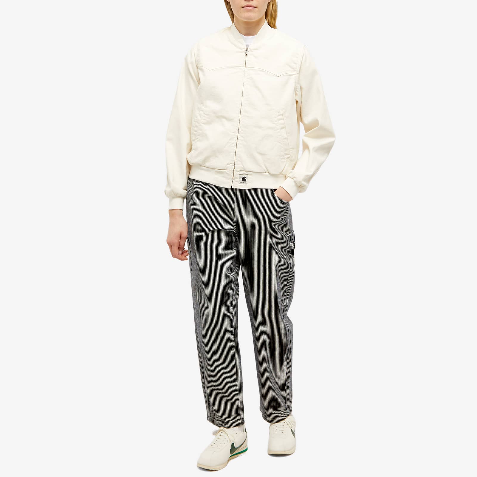 Carhartt WIP Santa Fe Bomber Jacket White | END. (CA)