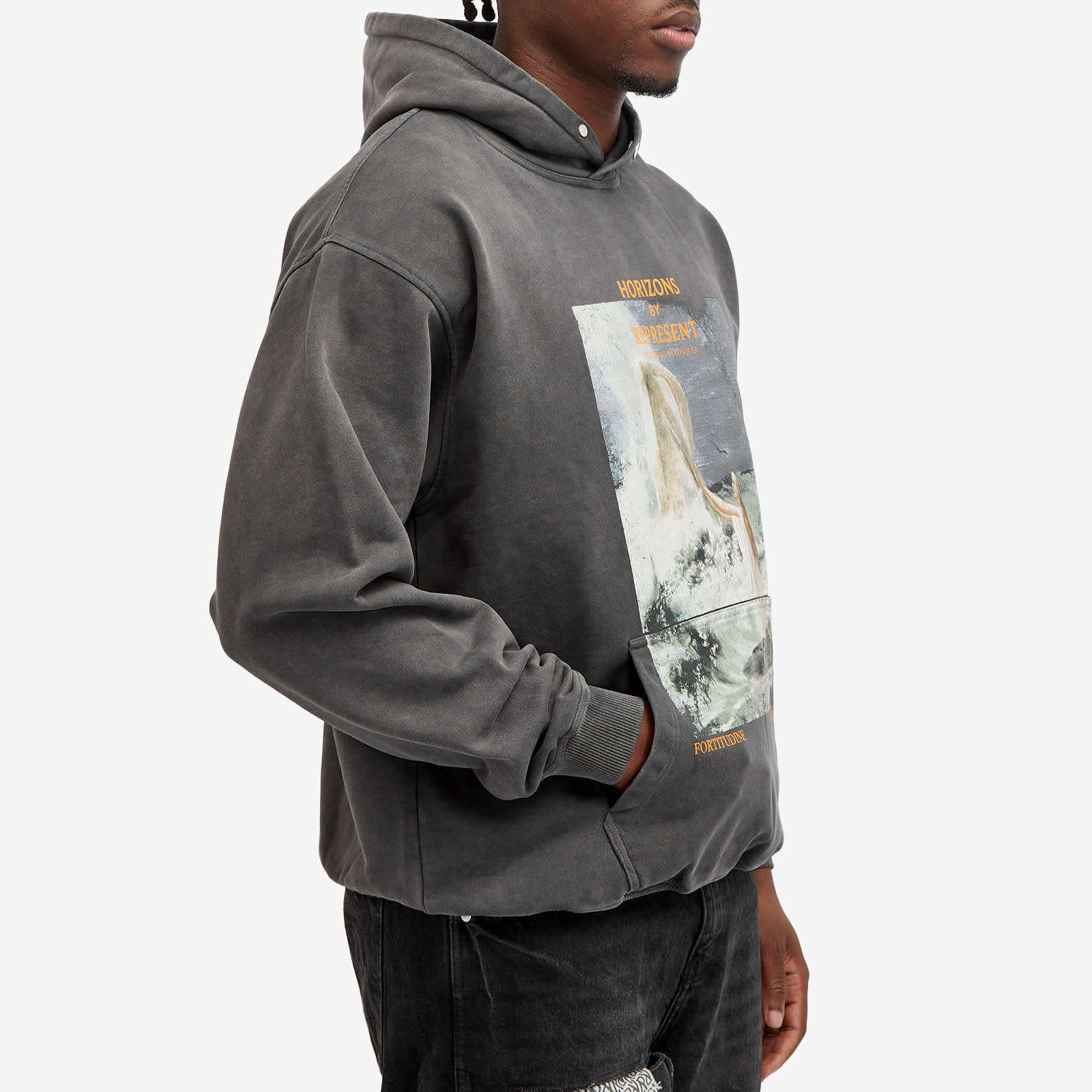 Represent Higher Truth Hoodie - Aged Black