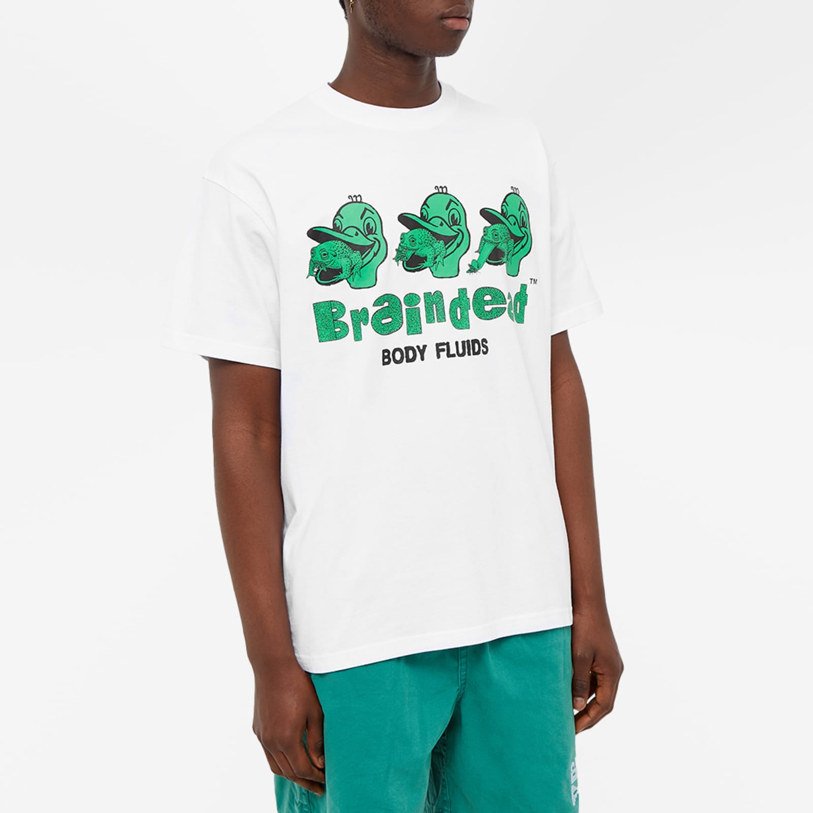 Brain Dead Body Fluids T-Shirt White | END. (AU)