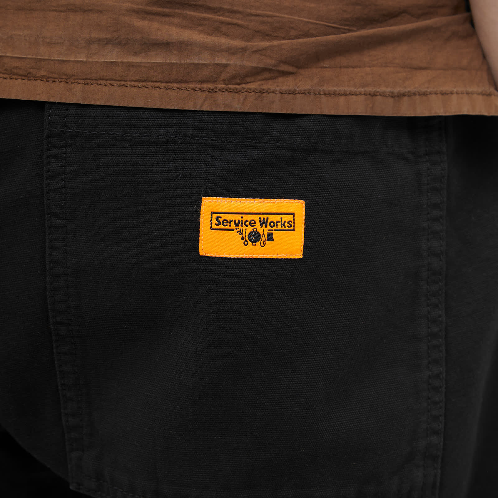 Service Works Classic Canvas Chef Shorts Black END.