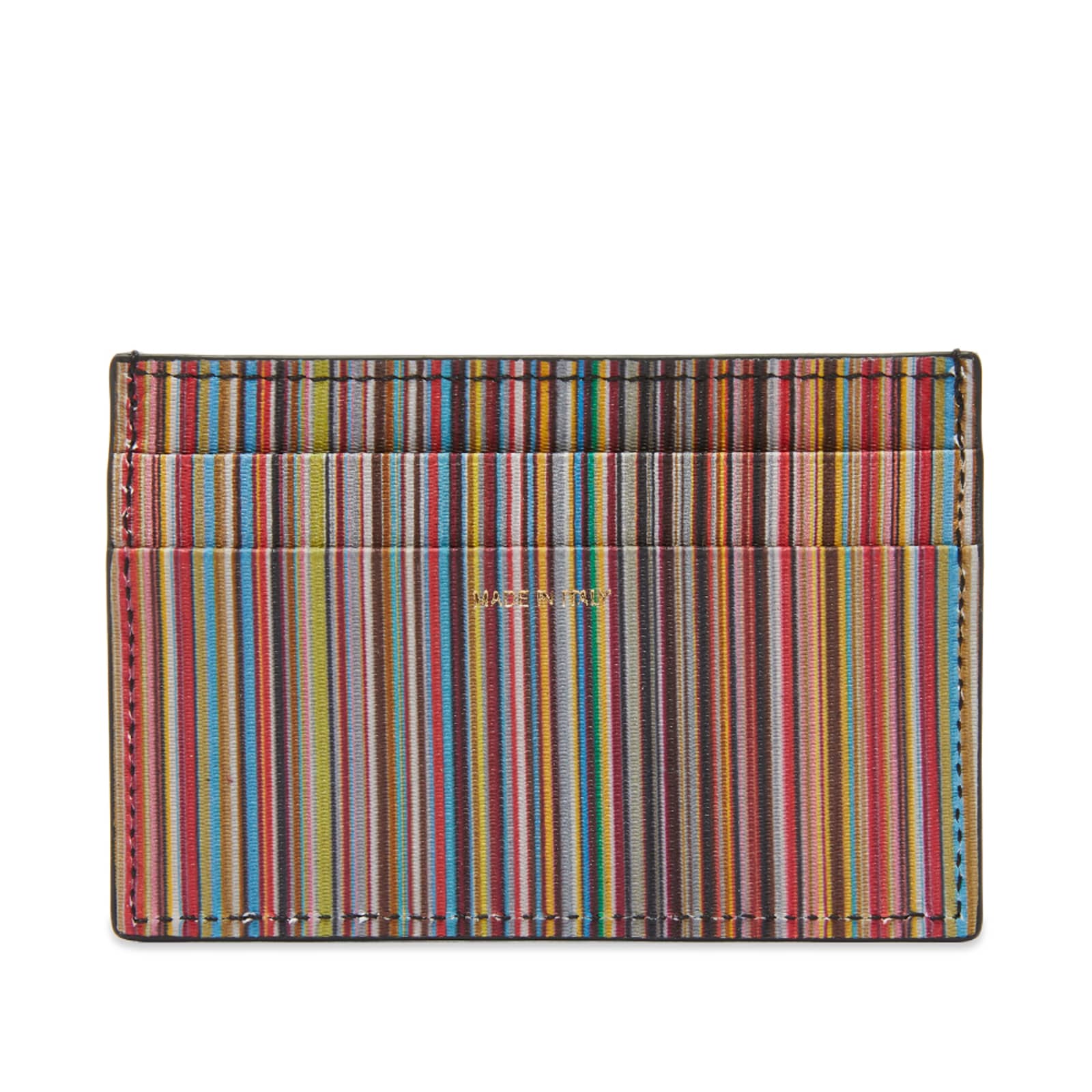 Paul Smith Classic Stripe Card Holder Black END.