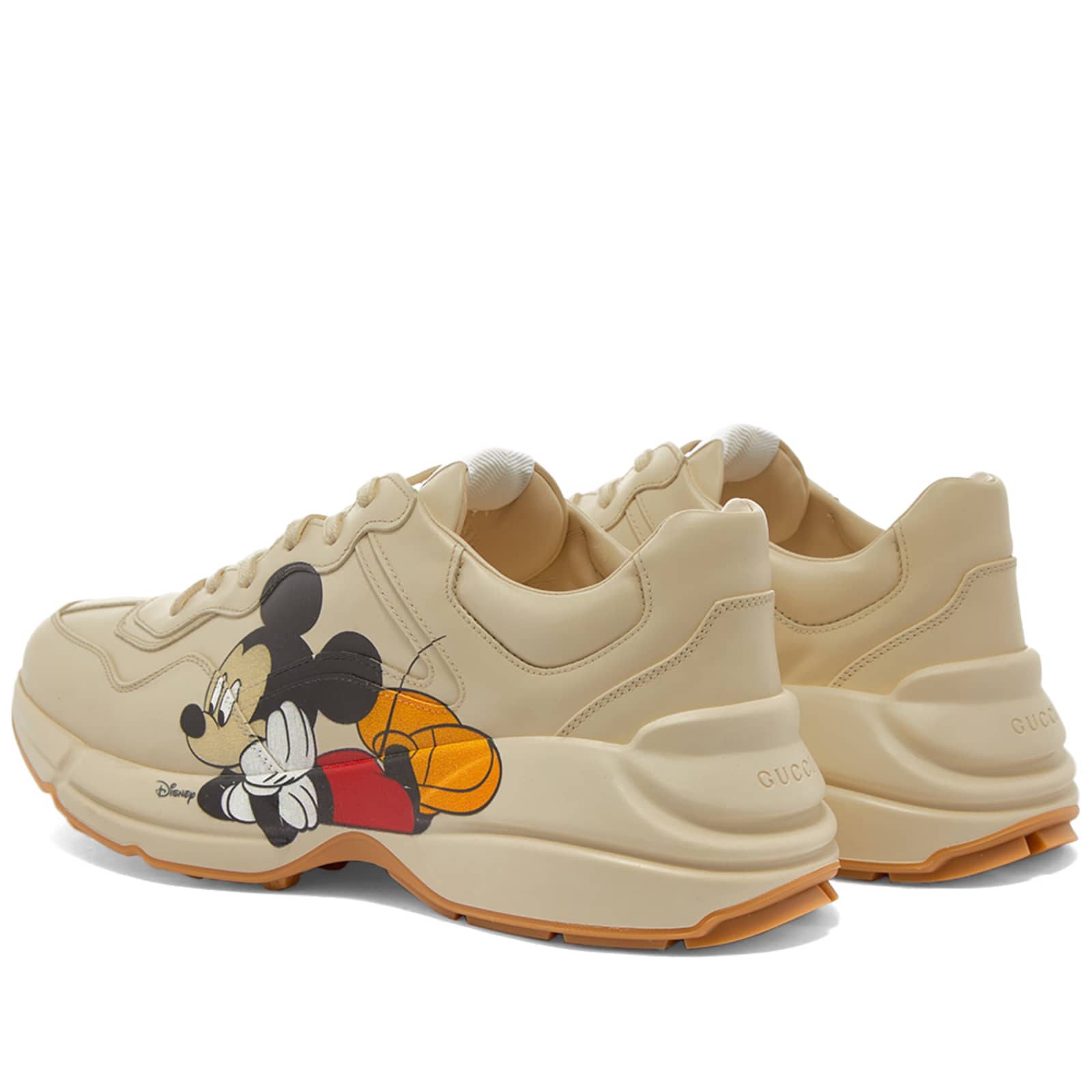 Gucci Rhyton Mickey Mouse Print Sneaker - White