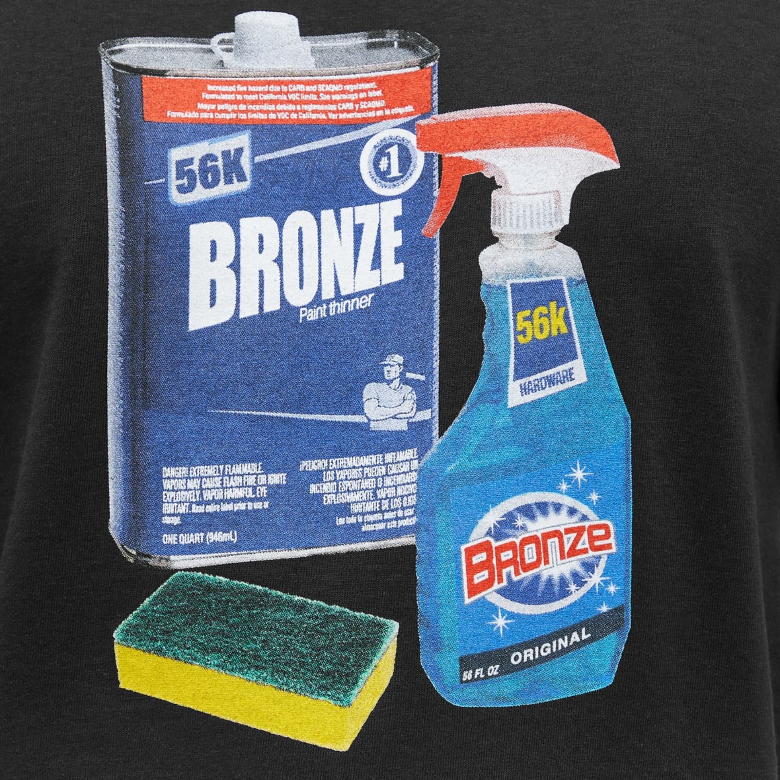 Bronze 56k Paint Thinner TShirt Black END. (GB)