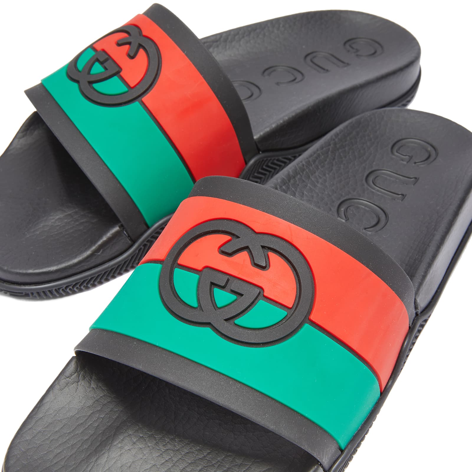 Gucci Rg GG Pool Slide Black | END.