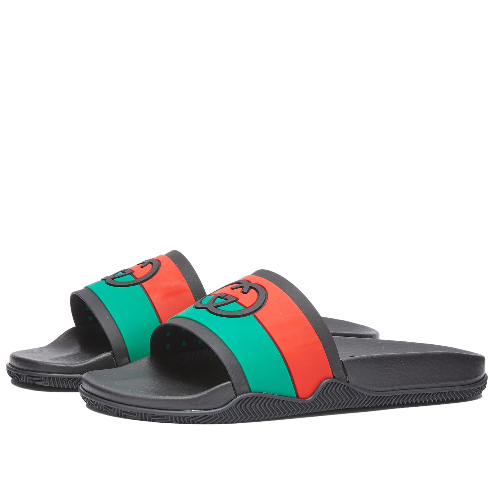 Gucci Rg GG Pool Slide - Black