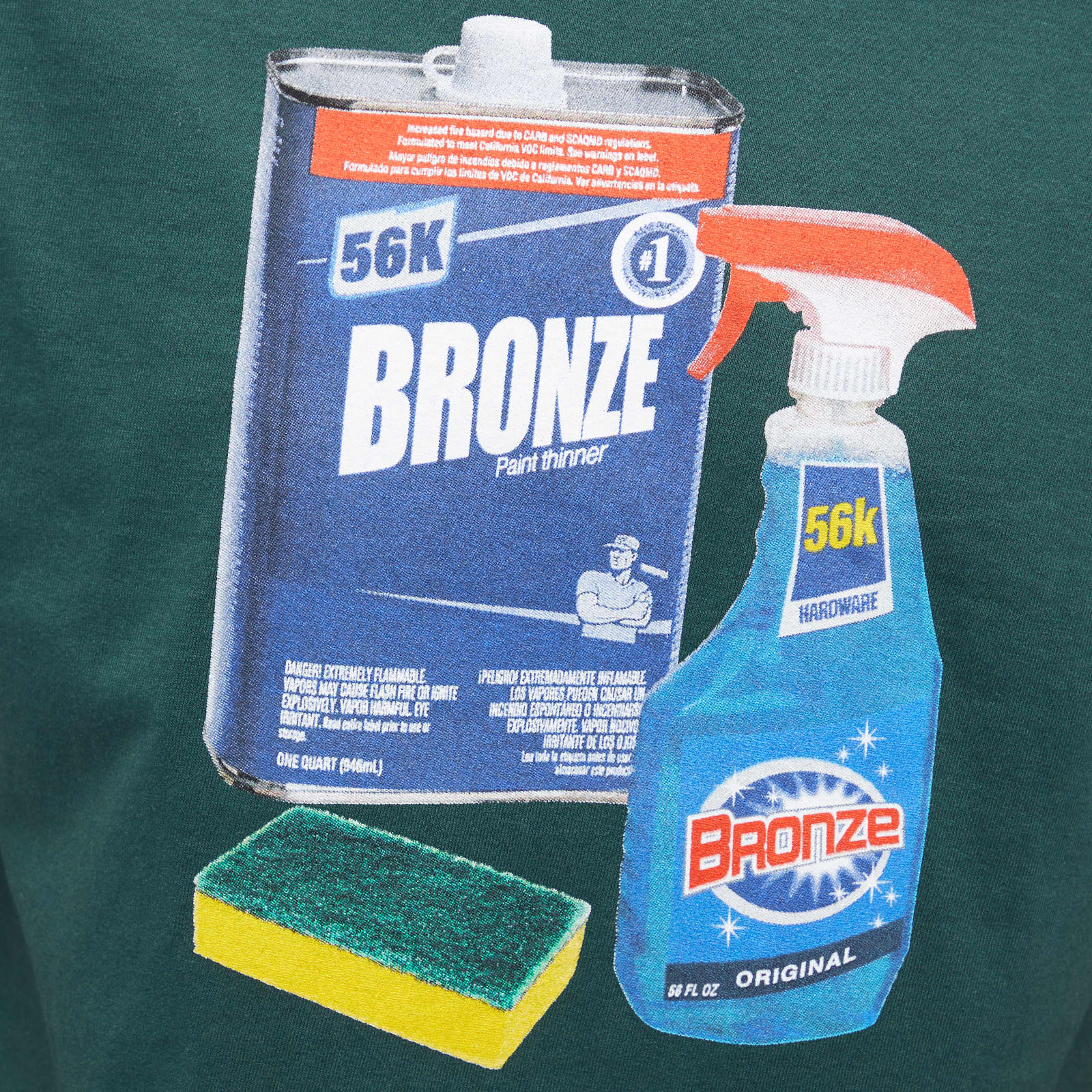 Bronze 56k Paint Thinner TShirt Dark Green END. (KR)