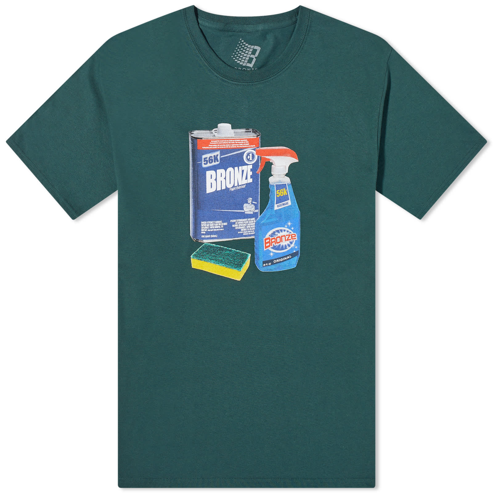 Bronze 56k Paint Thinner TShirt Dark Green END. (KR)