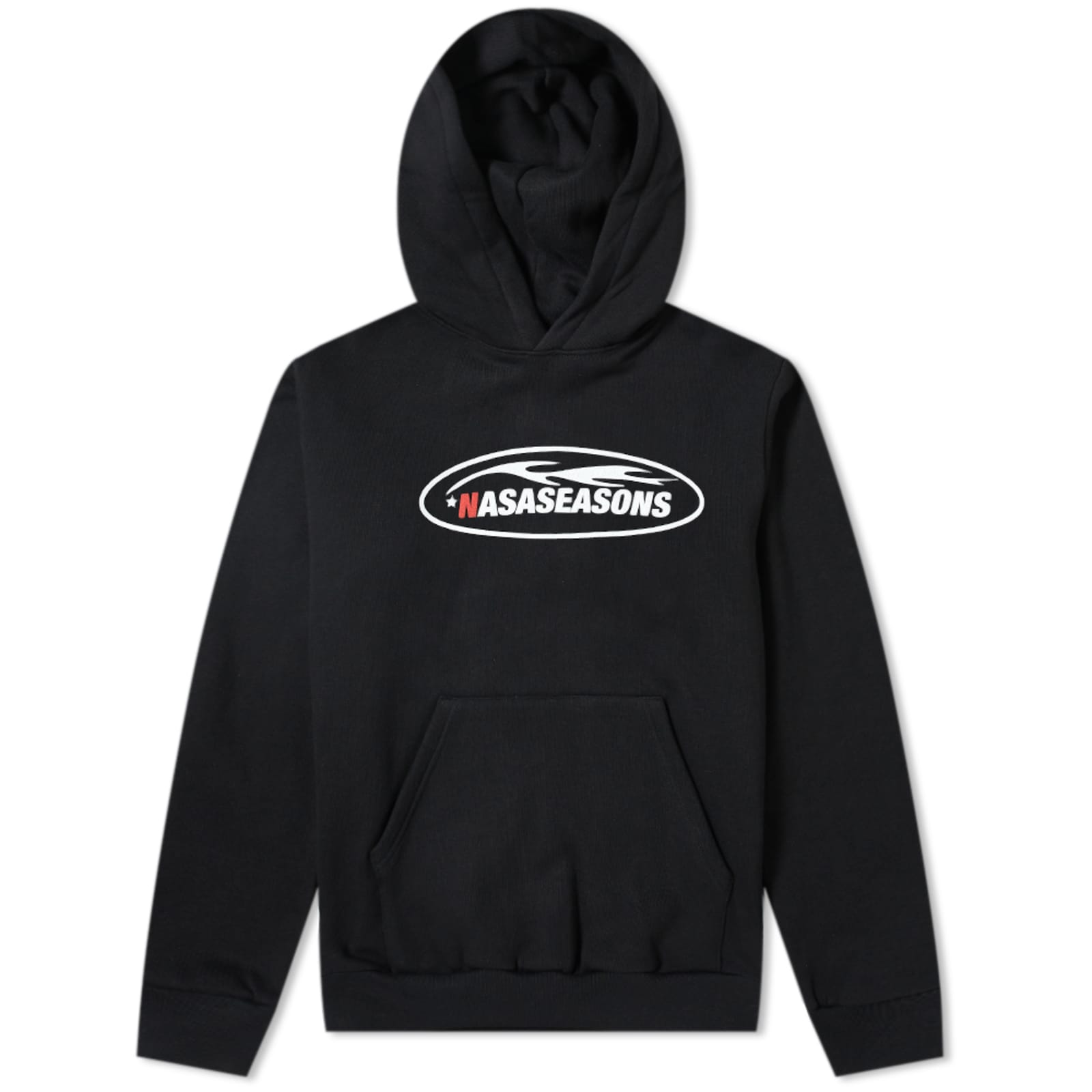 NASASEASONS Flame Popover Hoodie - Black