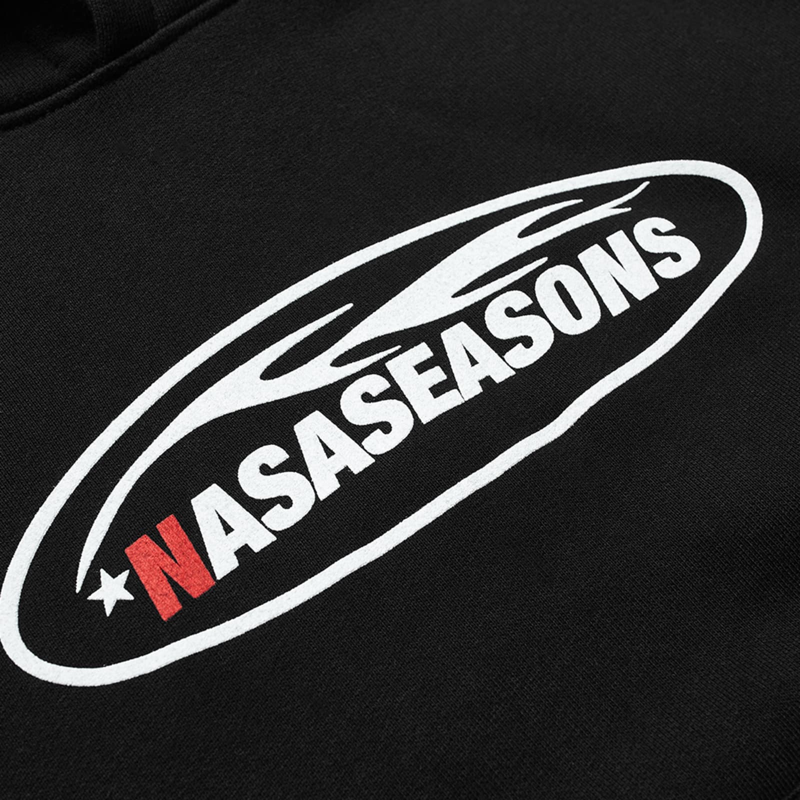 NASASEASONS Flame Popover Hoodie - Black