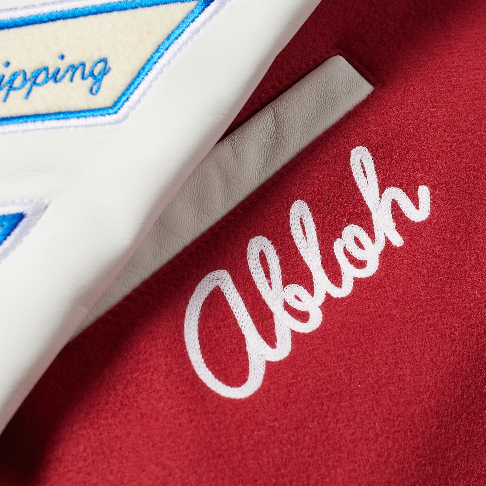 OffWhite Varsity Jacket Red END.