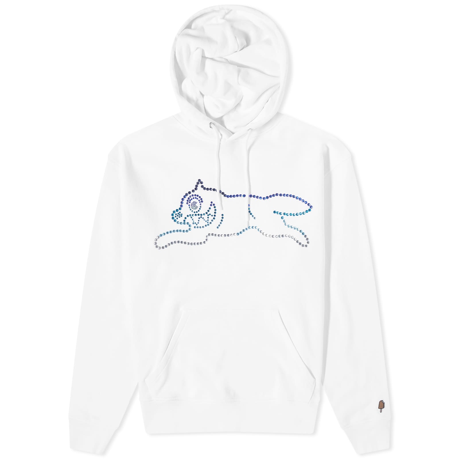 ICECREAM Crystal Running Dog Popover Hoodie White END. (GB)
