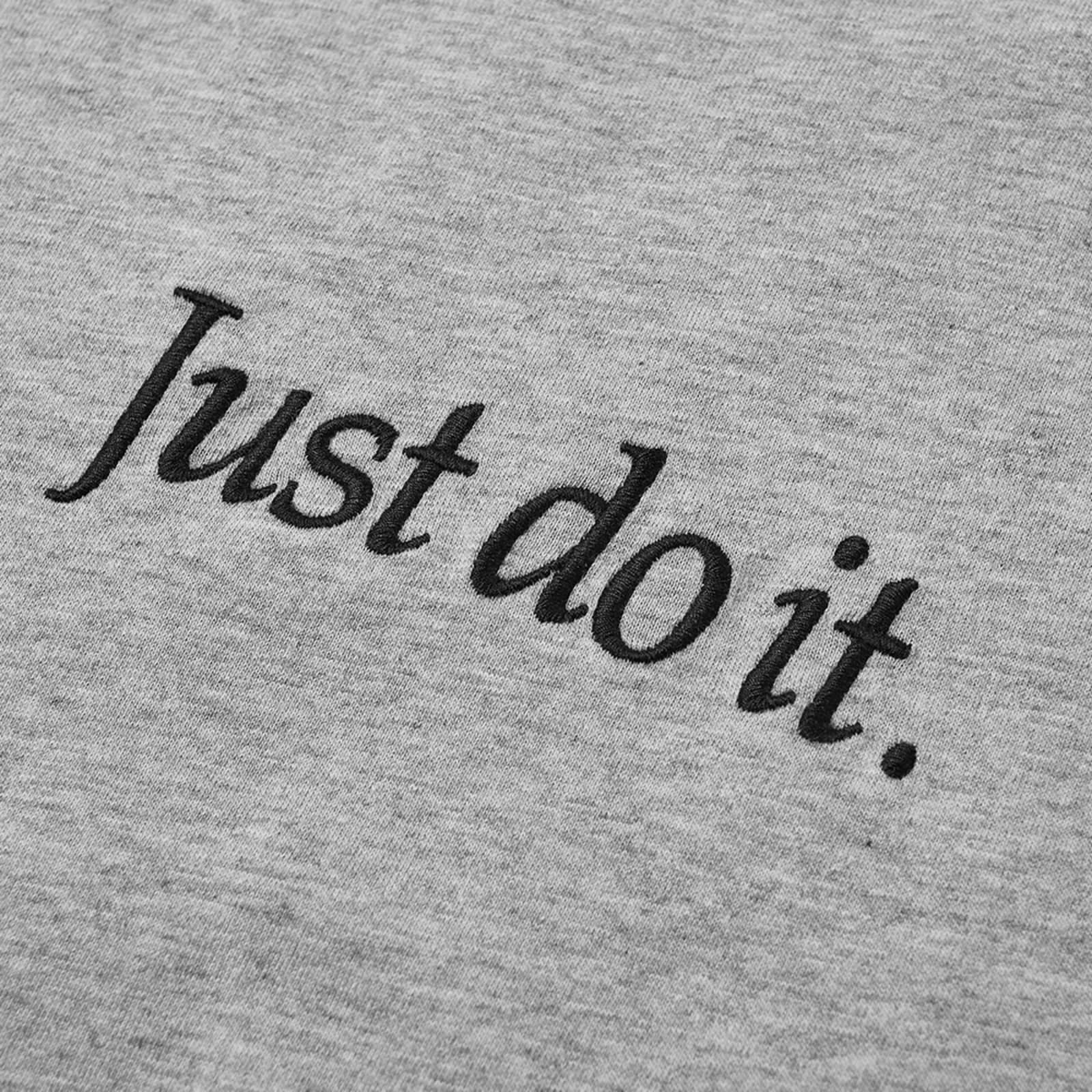 Nike Long Sleeve Just Do It Tee Dark Grey Heather END. (JP)