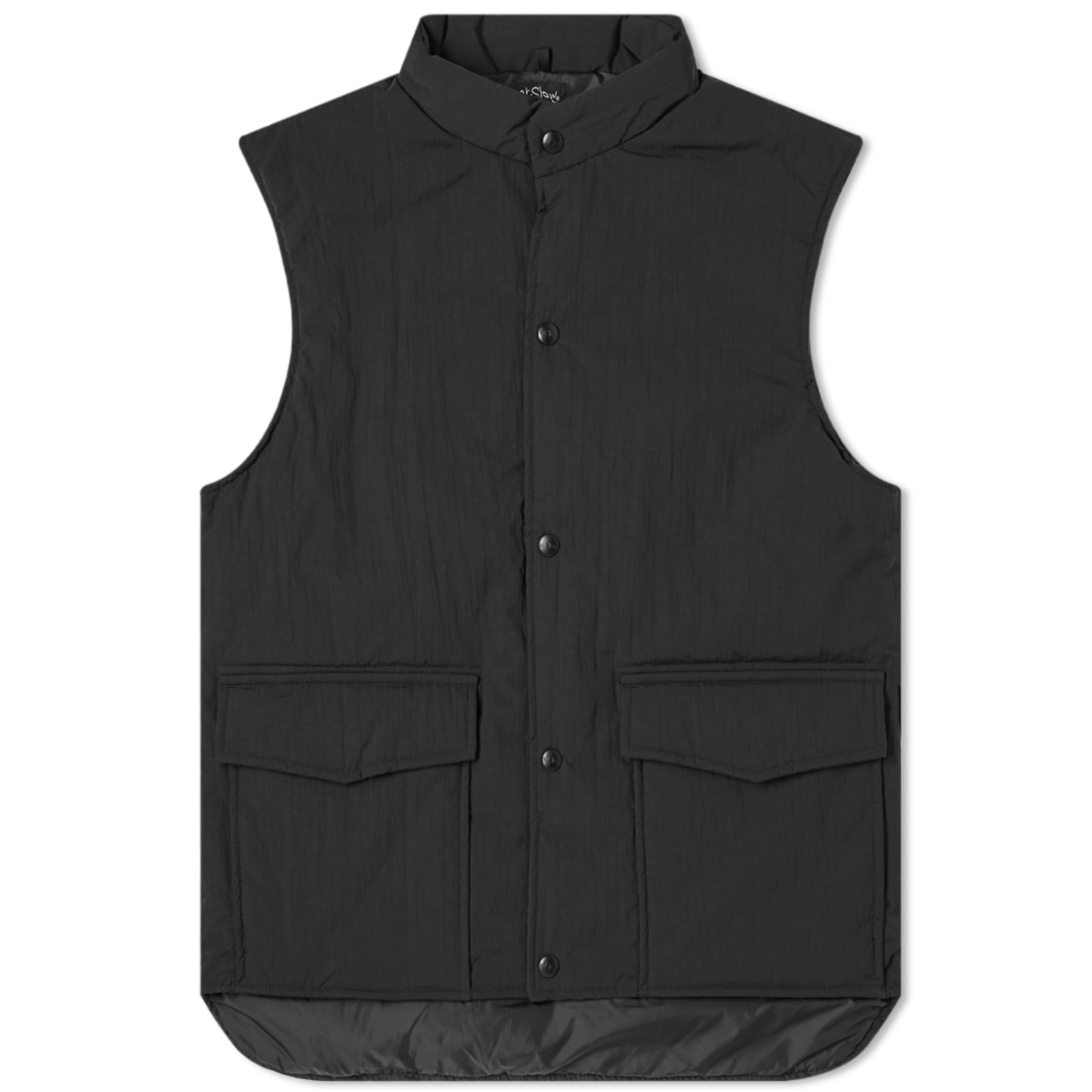 orSlow Water Repellent Nylon Vest Black END.